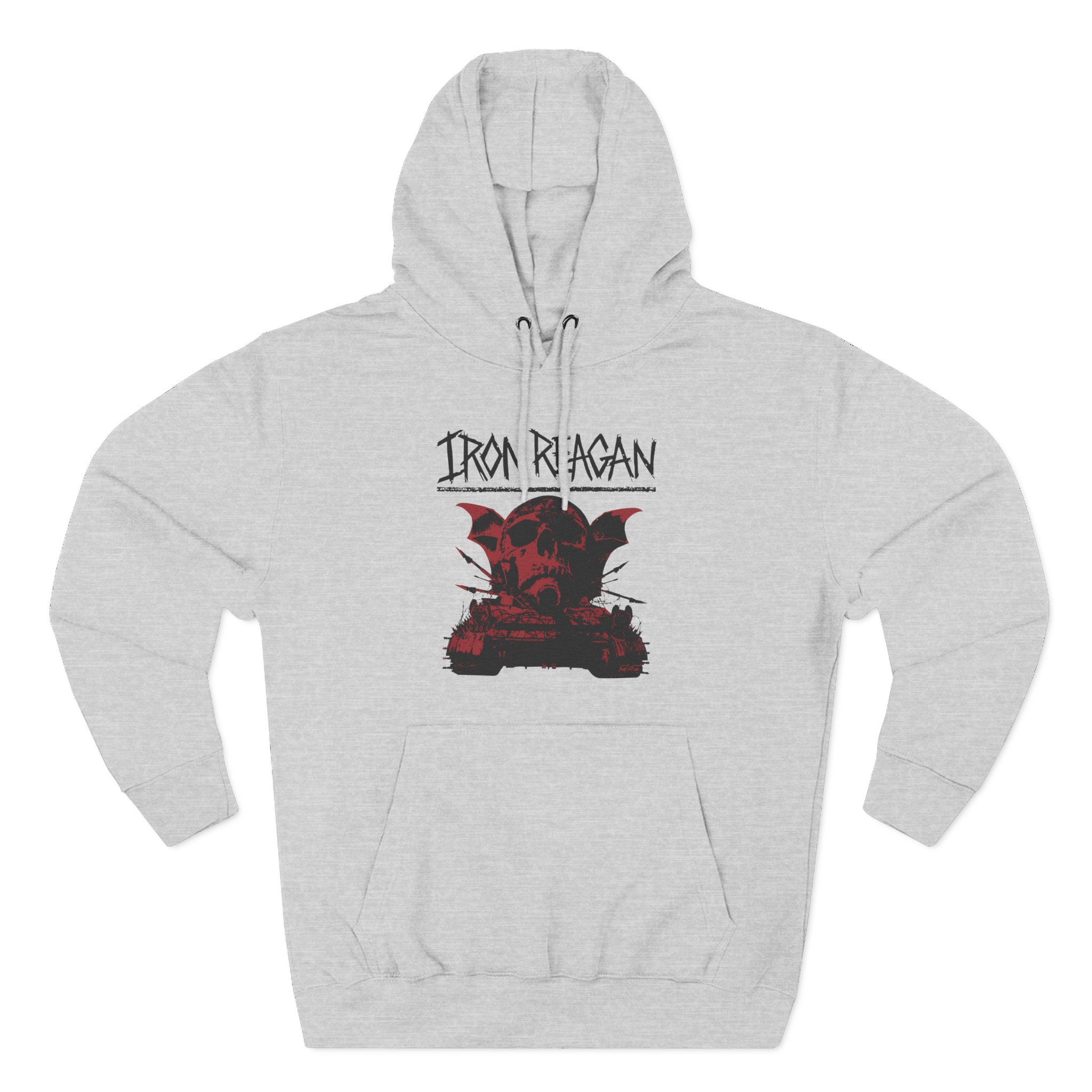 Iron Reagan Warning Three-Panel Fleece Hoodie