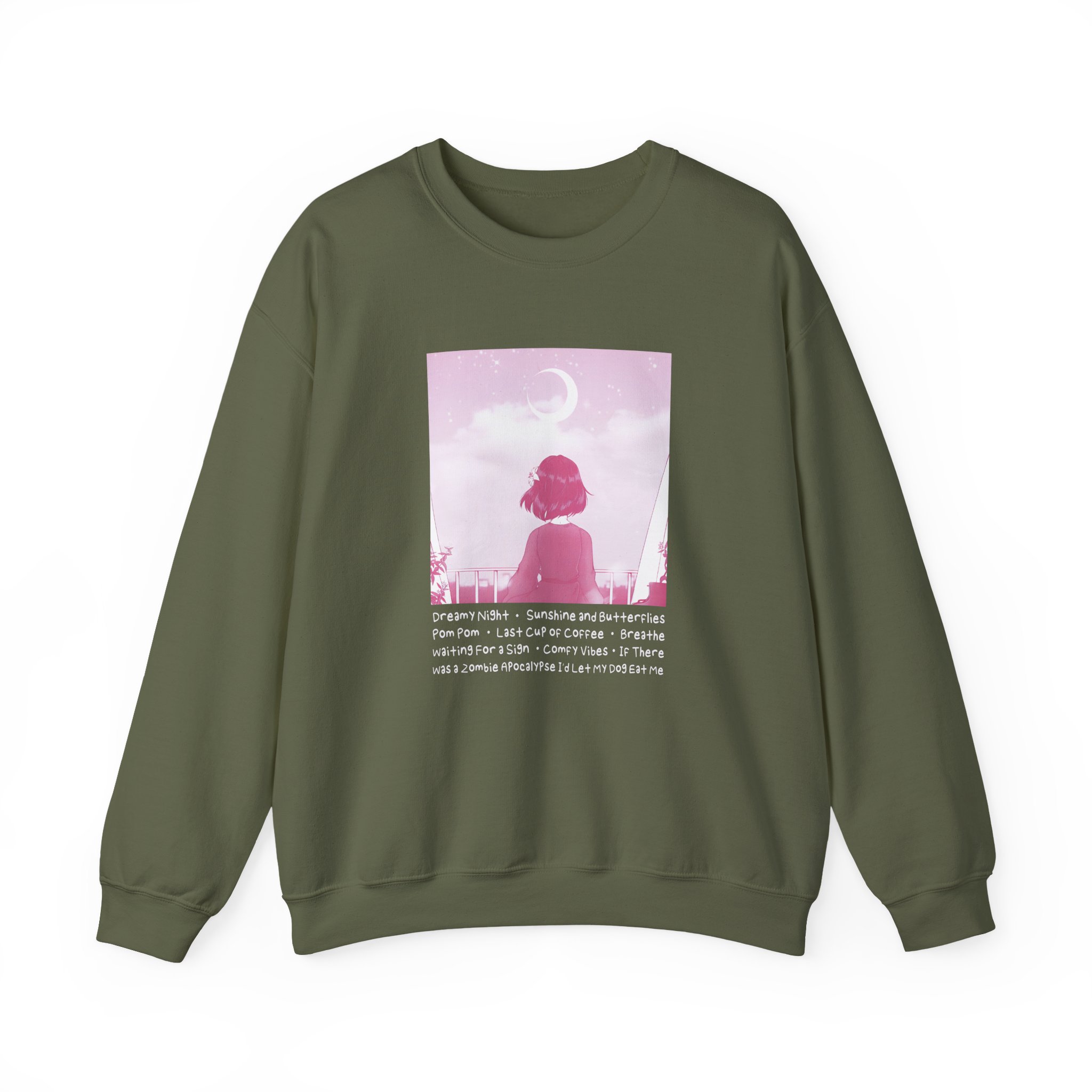 Lilypichu Dreamy Night Unisex Heavy Blendâ„¢ Crewneck Sweatshirt