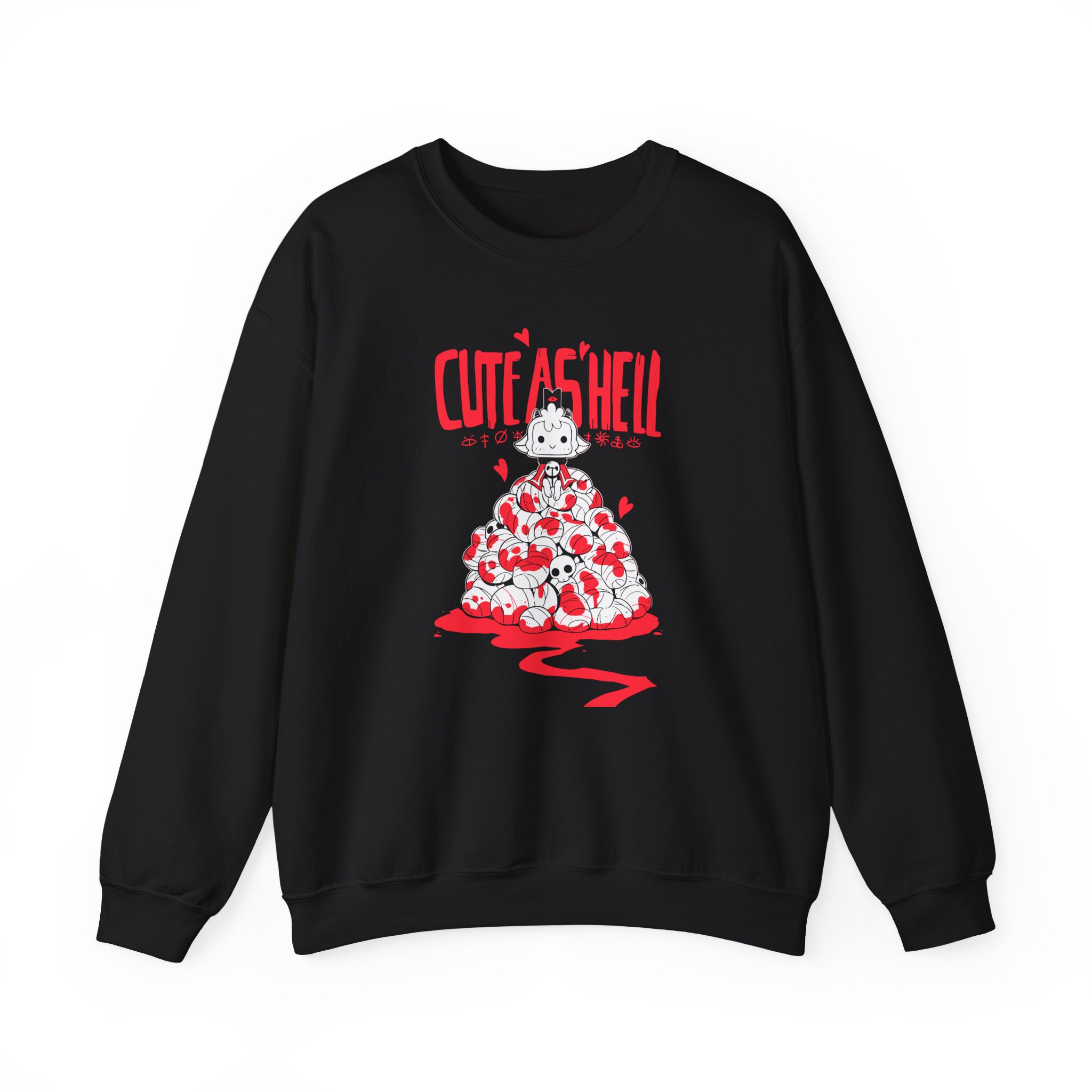 Cult of the Lamb Cute as Hell Unisex Heavy Blendâ„¢ Crewneck Sweatshirt