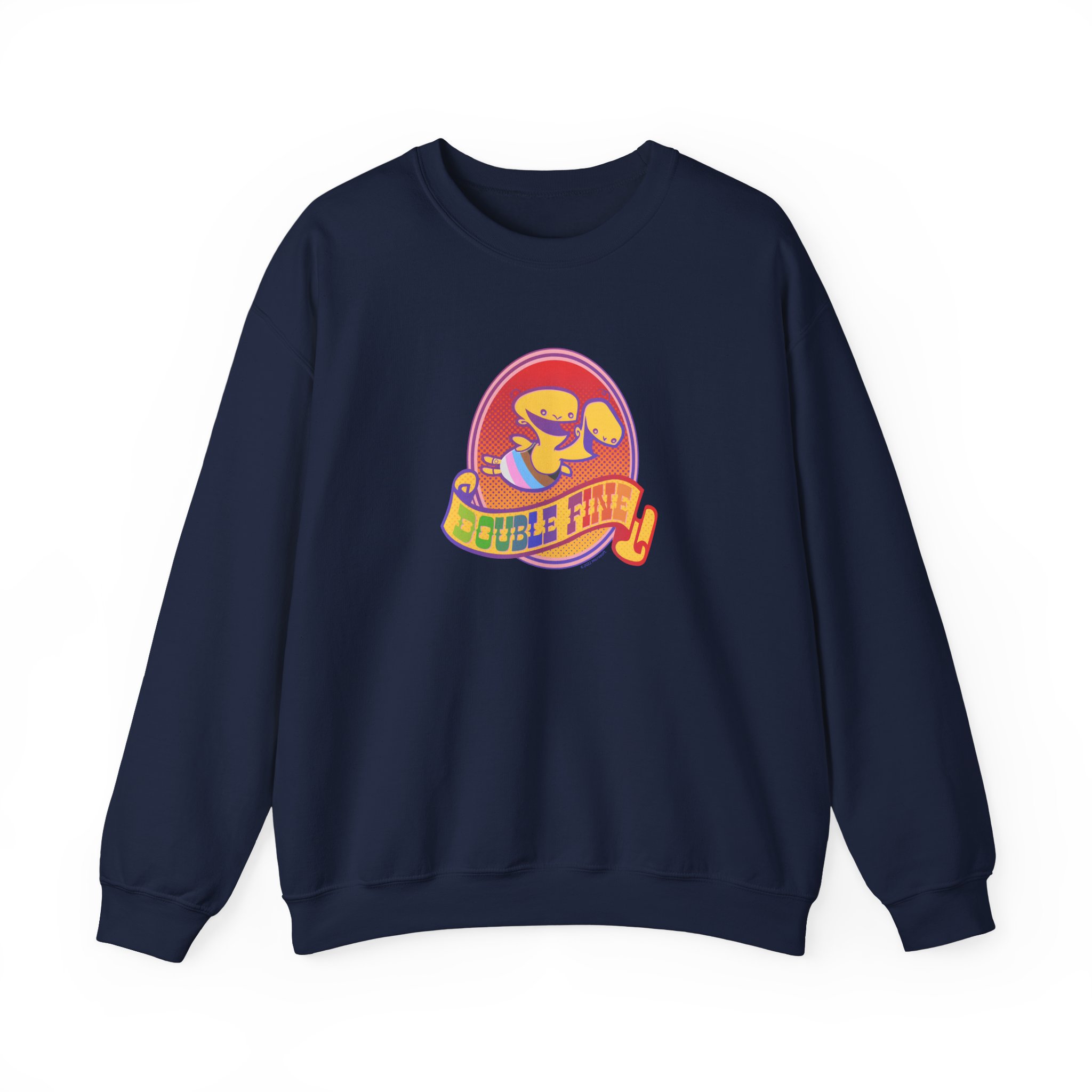 Double Fine Pride Unisex Heavy Blendâ„¢ Crewneck Sweatshirt