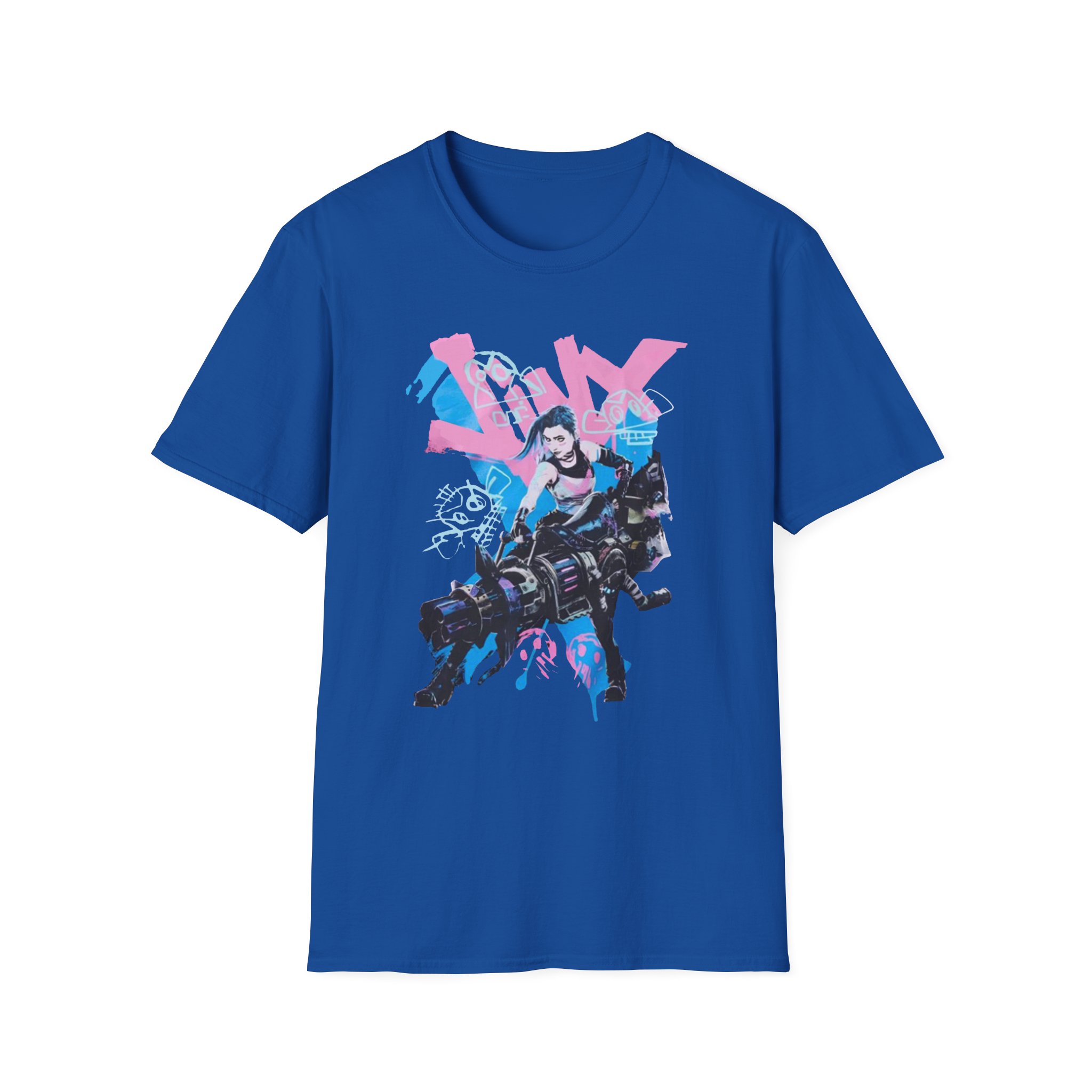 Jinx Arcane Graffiti Jumbo Unisex Softstyle T-Shirt