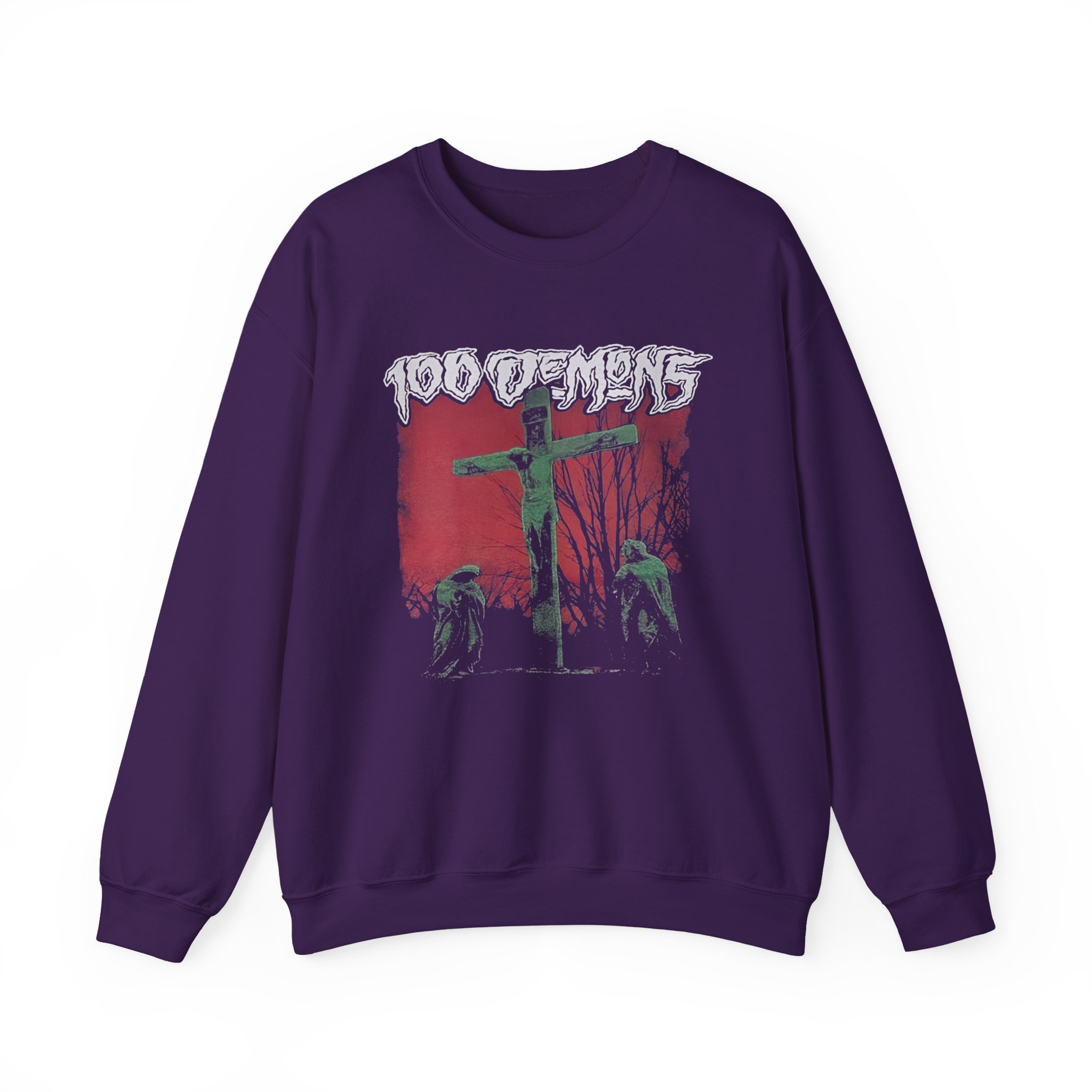 100 Demons Unisex Heavy Blendâ„¢ Crewneck Sweatshirt