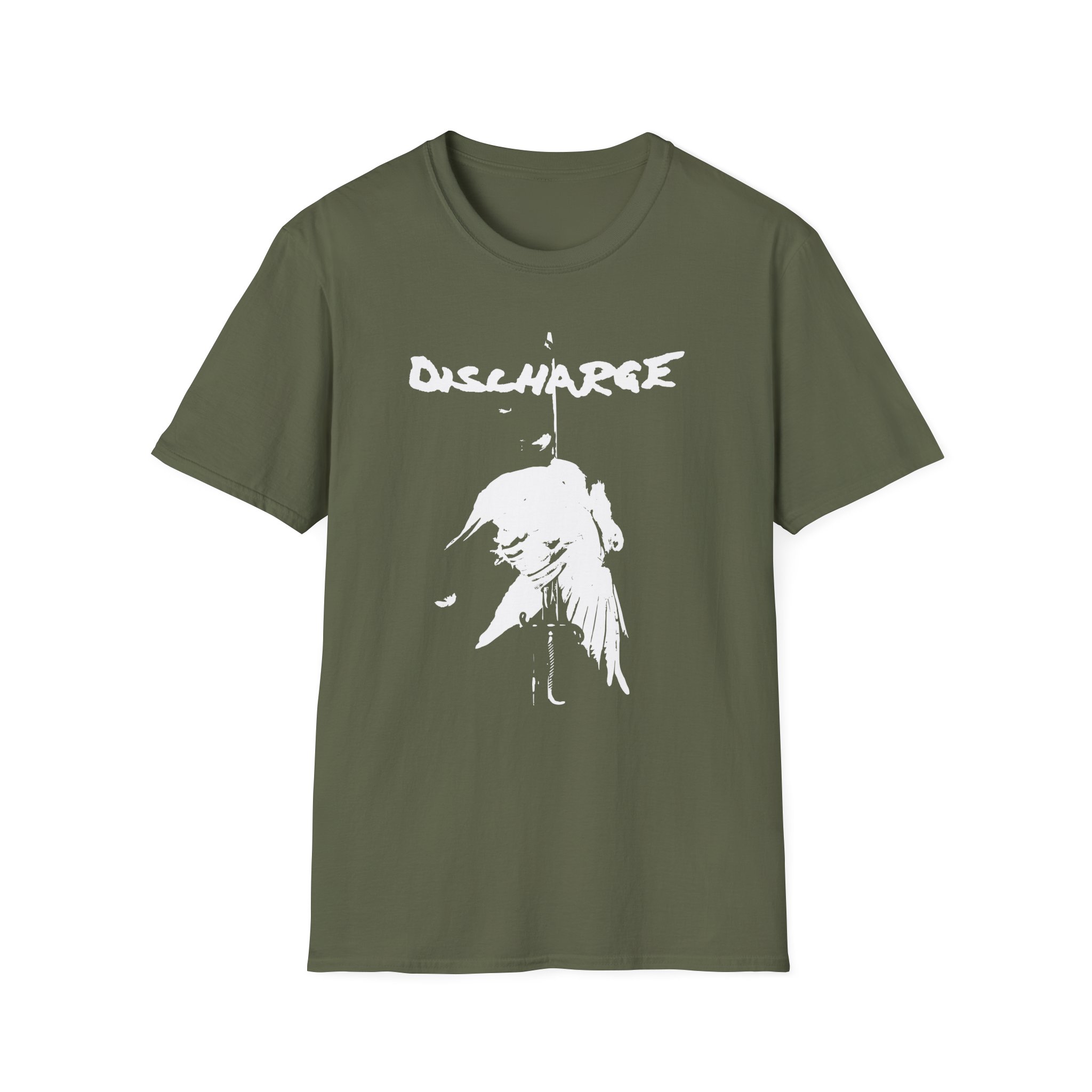 Discharge Never Again Unisex Softstyle T-Shirt
