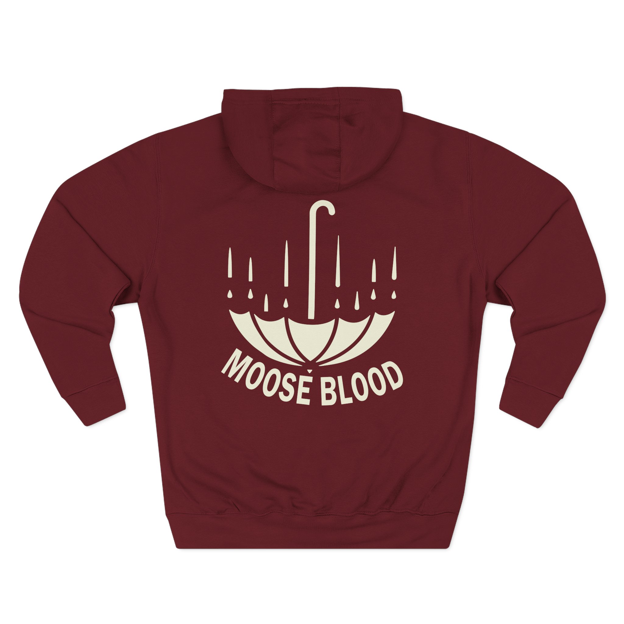 Moose Blood Three-Panel Fleece Hoodie