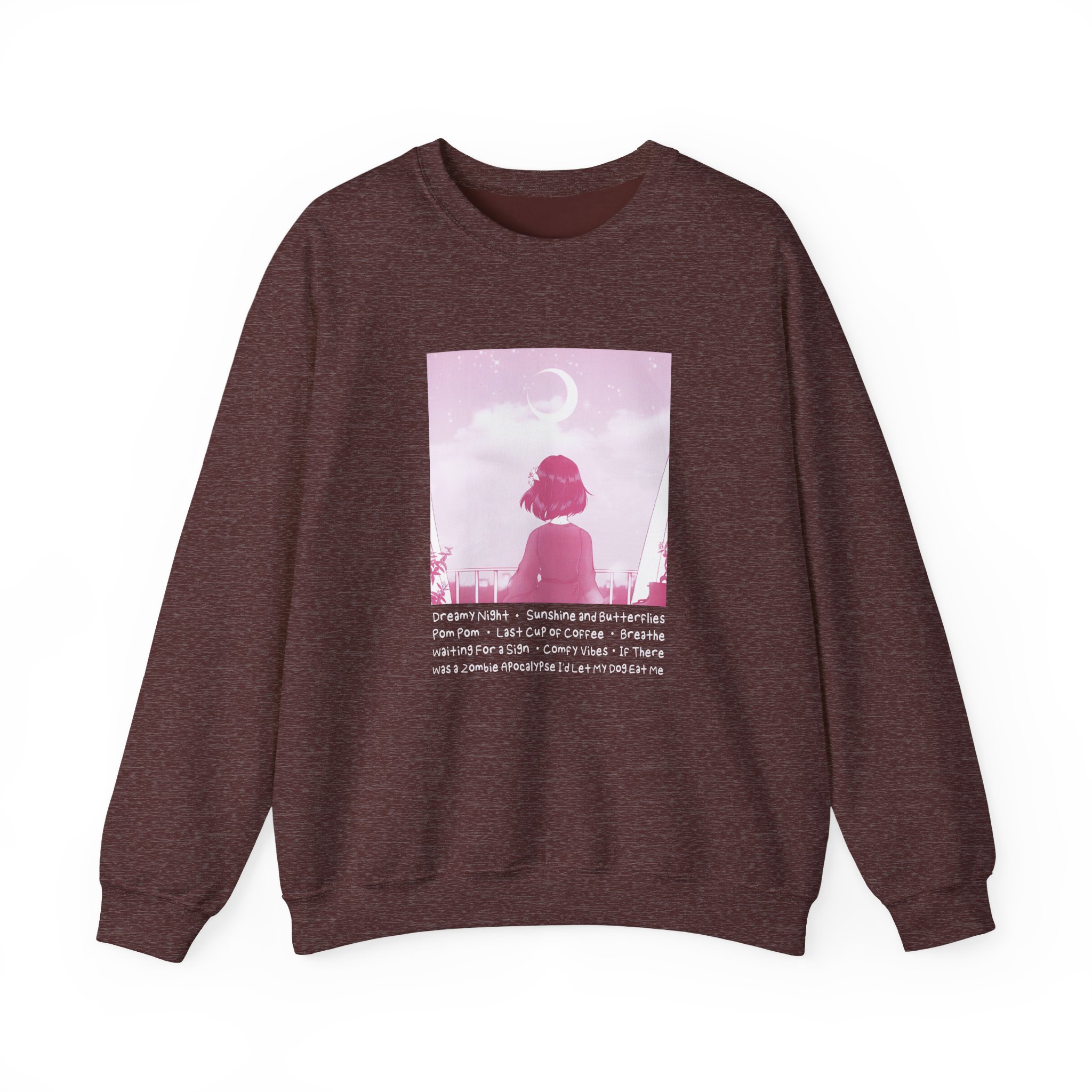 Lilypichu Dreamy Night Unisex Heavy Blendâ„¢ Crewneck Sweatshirt