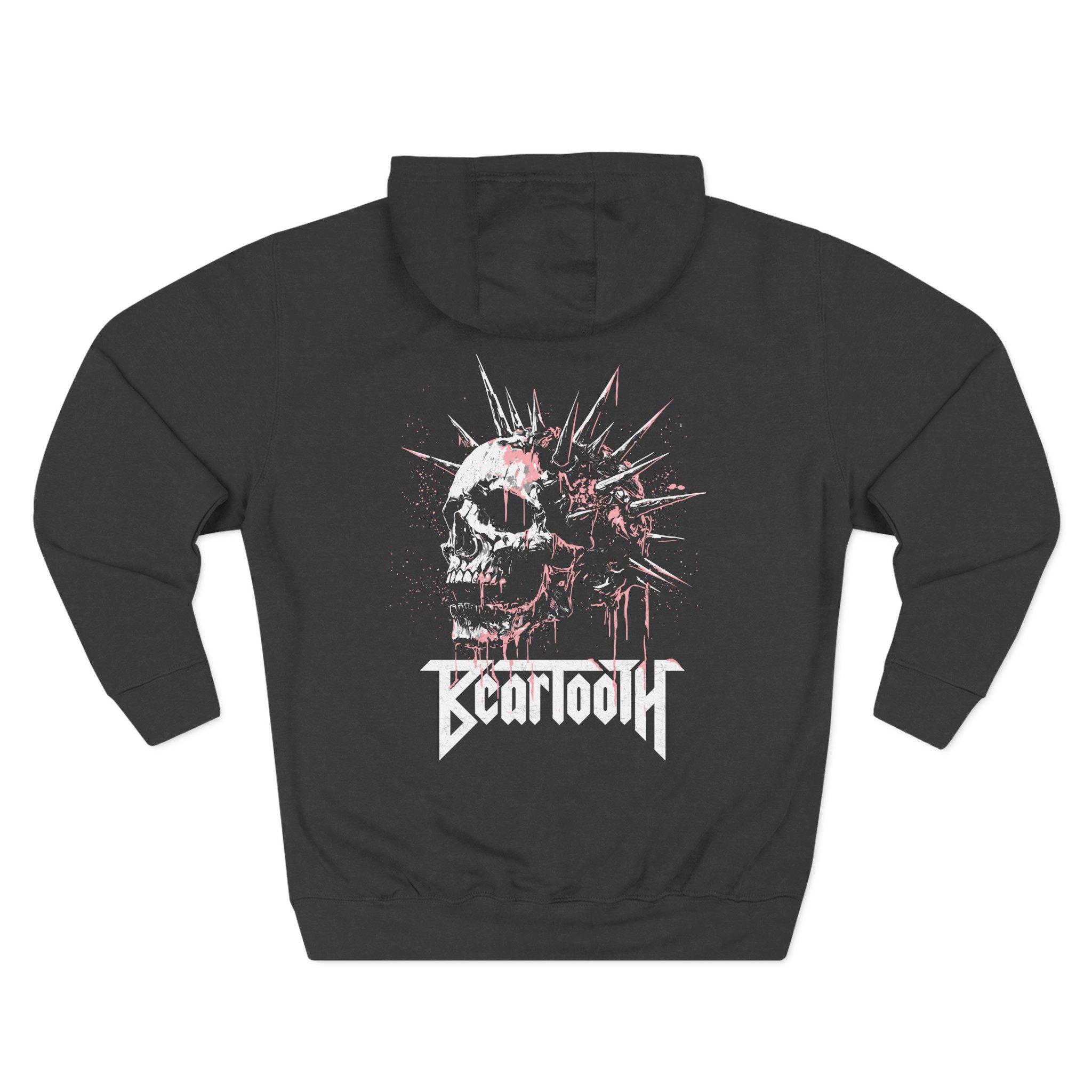 Beartooth Spike Skull Three-Panel Fleece Hoodie