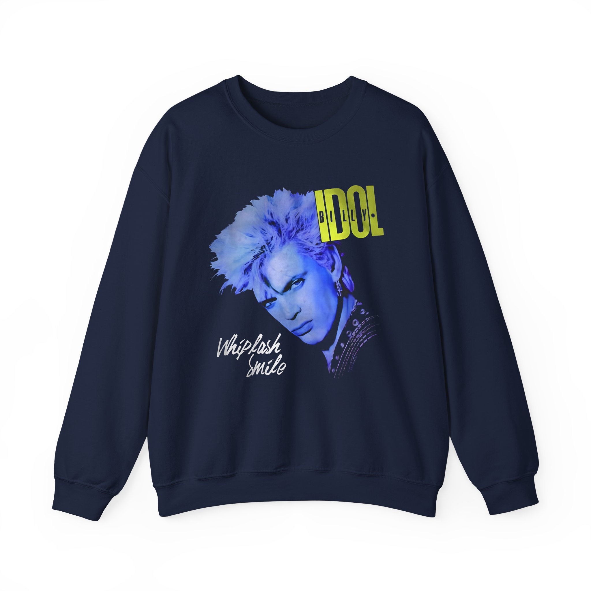 Billy Idol Whiplash Smile Album Unisex Heavy Blendâ„¢ Crewneck Sweatshirt