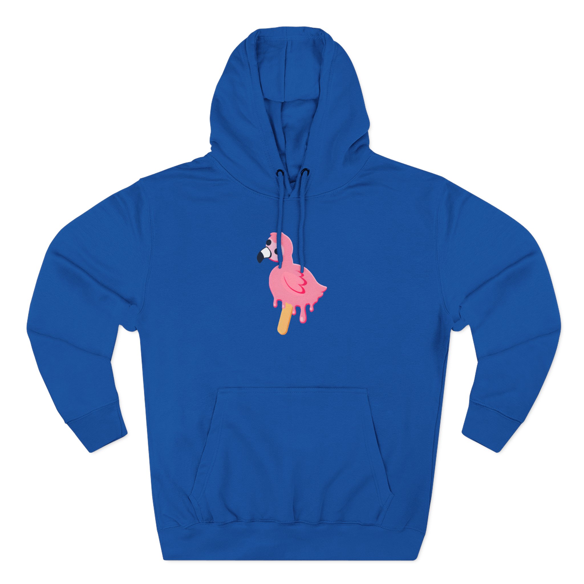 Flamingo Three-Panel Fleece Hoodie