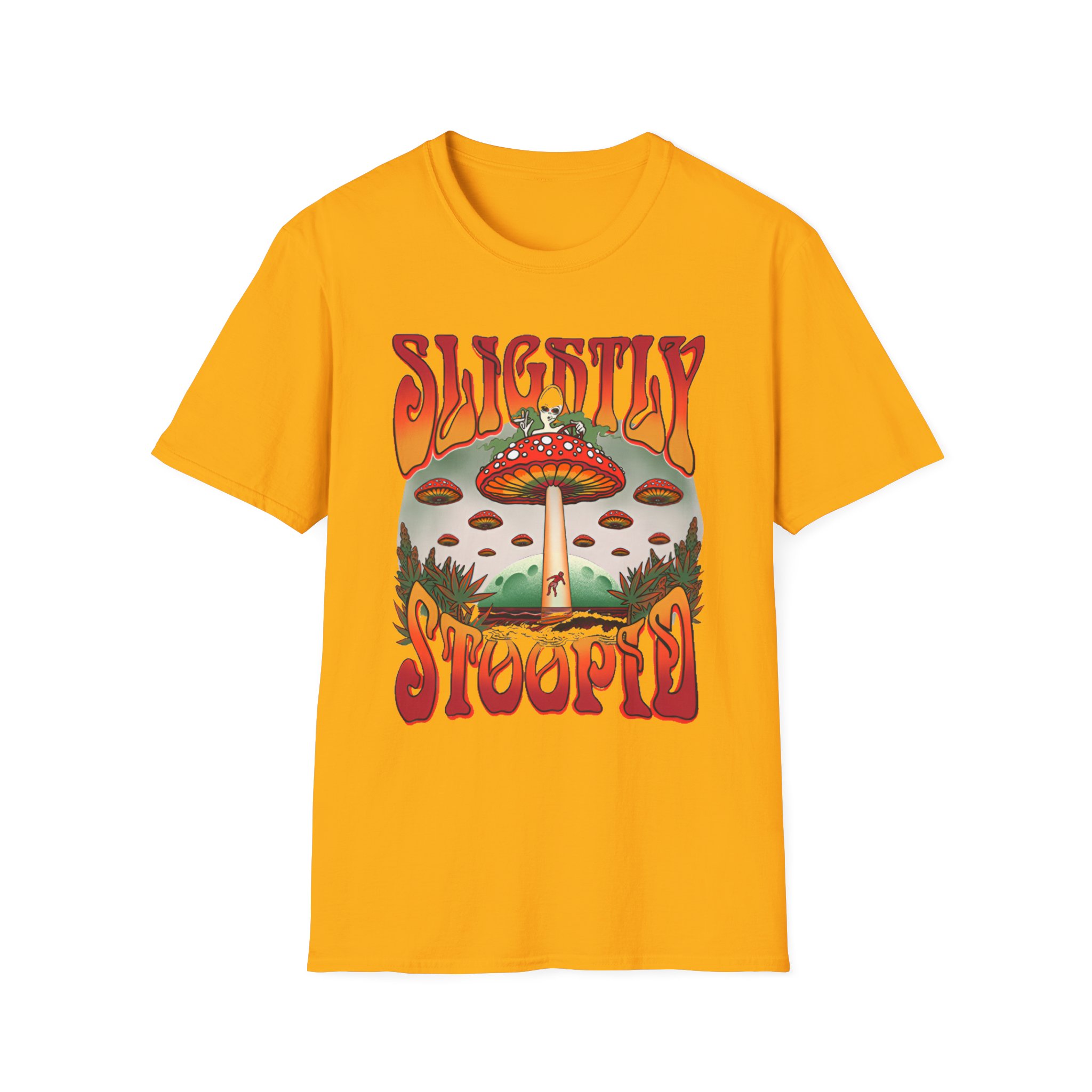 Slightly Stoopid Mushroom Ufo Unisex Softstyle T-Shirt