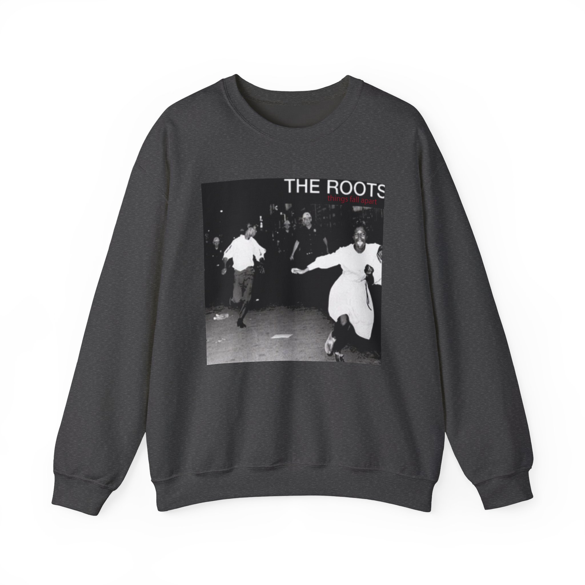 The Roots Things Fall Apart Album Cover Unisex Heavy Blendâ„¢ Crewneck Sweatshirt