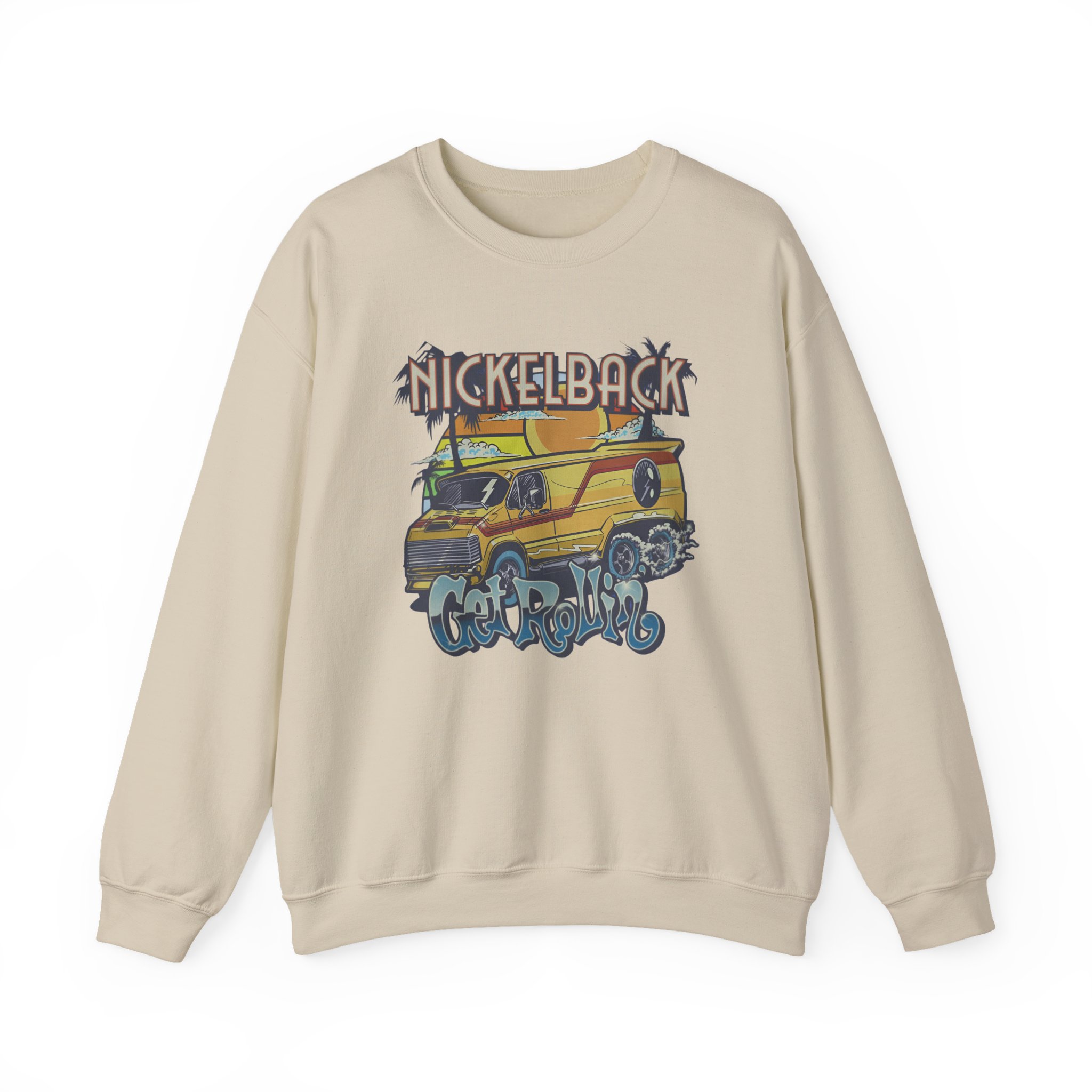 Nickelback Get Rollin Cover Unisex Heavy Blendâ„¢ Crewneck Sweatshirt