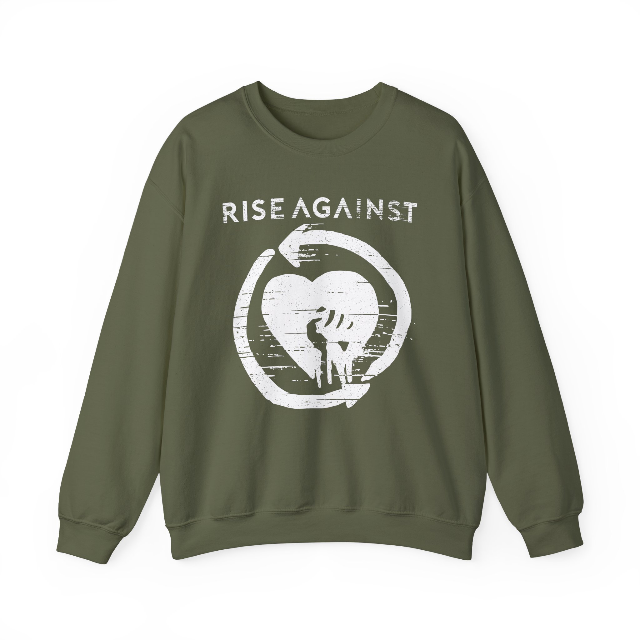 Rise Against Heartfist Babygrow Unisex Heavy Blendâ„¢ Crewneck Sweatshirt