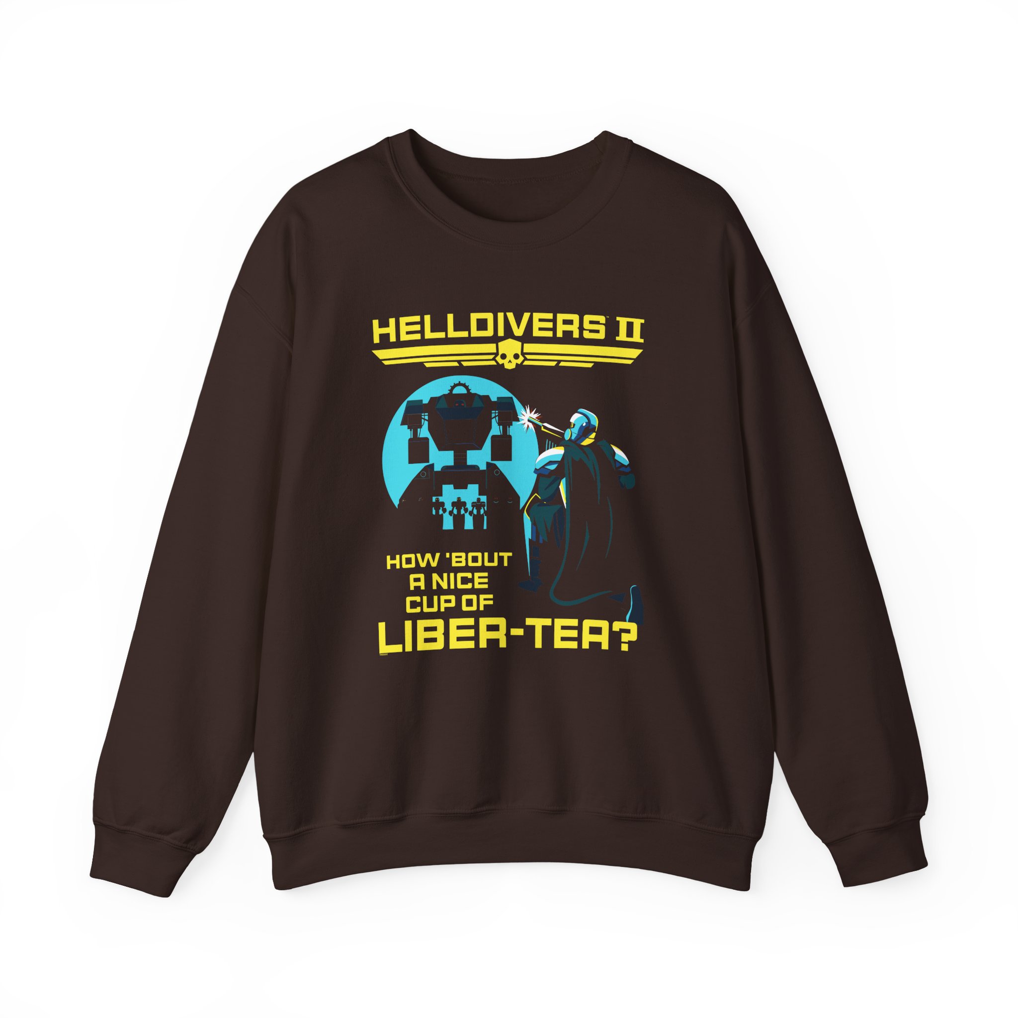 Helldivers Cup of Liber-tea Unisex Heavy Blendâ„¢ Crewneck Sweatshirt