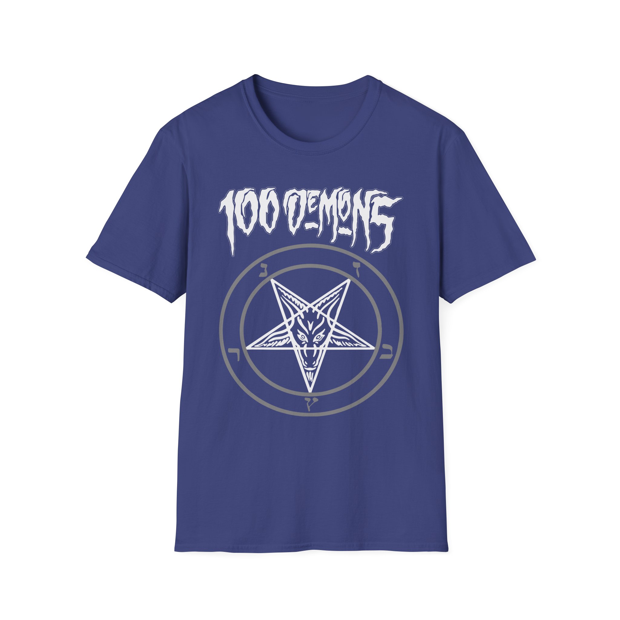 100 Demons Pentagram Unisex Softstyle T-Shirt