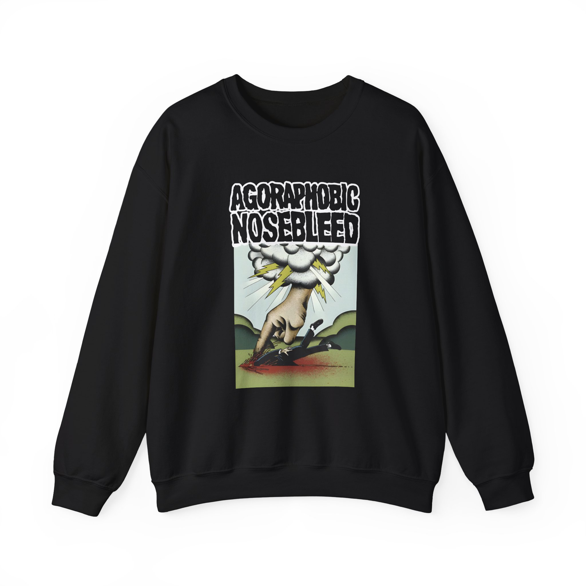 Agoraphobic Nosebleed Smite Unisex Heavy Blendâ„¢ Crewneck Sweatshirt