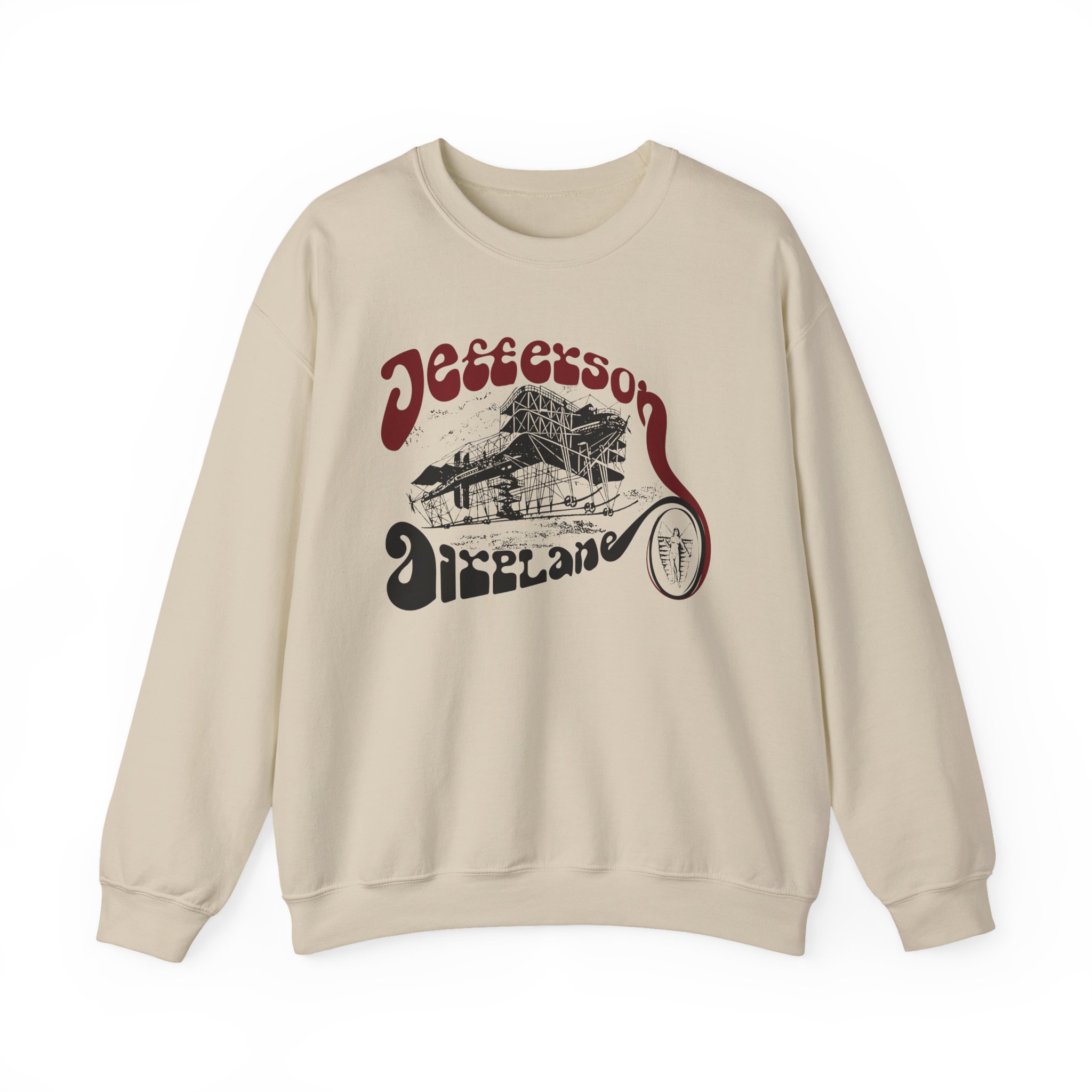 Jefferson Airplane Vintage Plane Unisex Heavy Blendâ„¢ Crewneck Sweatshirt