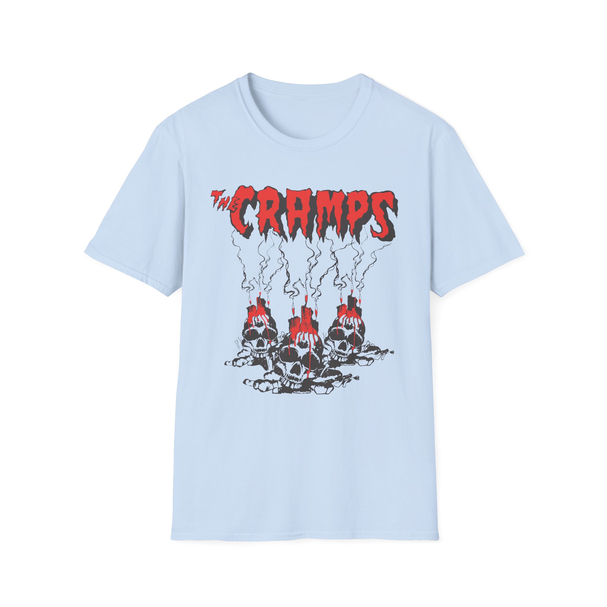 The Cramps Voodoo Skulls Unisex Softstyle T-Shirt