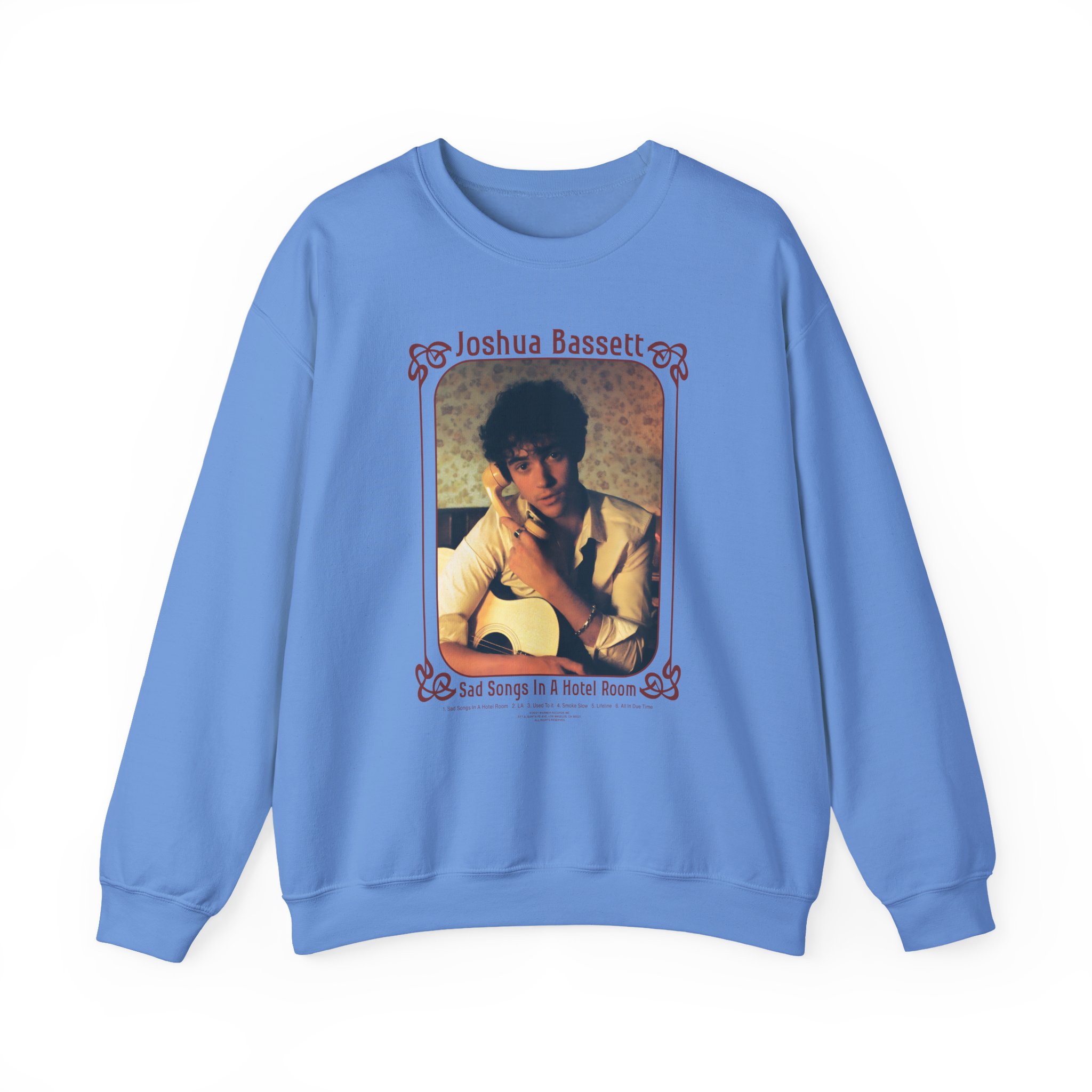 Joshua Bassett Sad Songs Face Unisex Heavy Blendâ„¢ Crewneck Sweatshirt