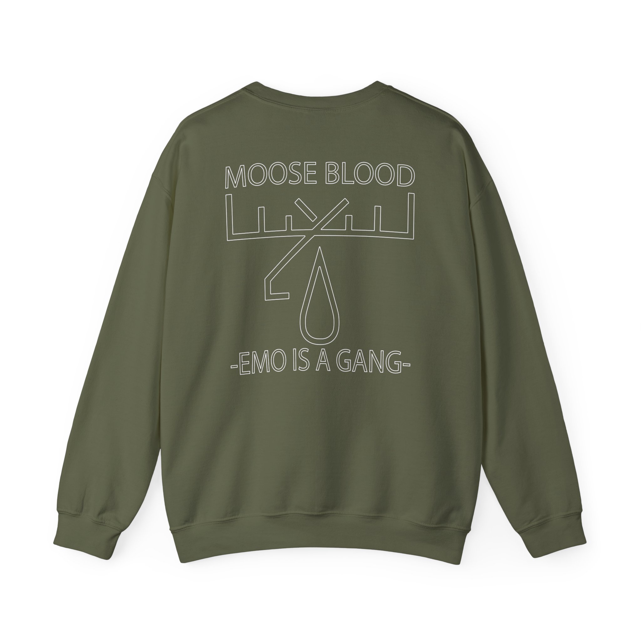 Moose Blood Emo is a Gang Unisex Heavy Blendâ„¢ Crewneck Sweatshirt