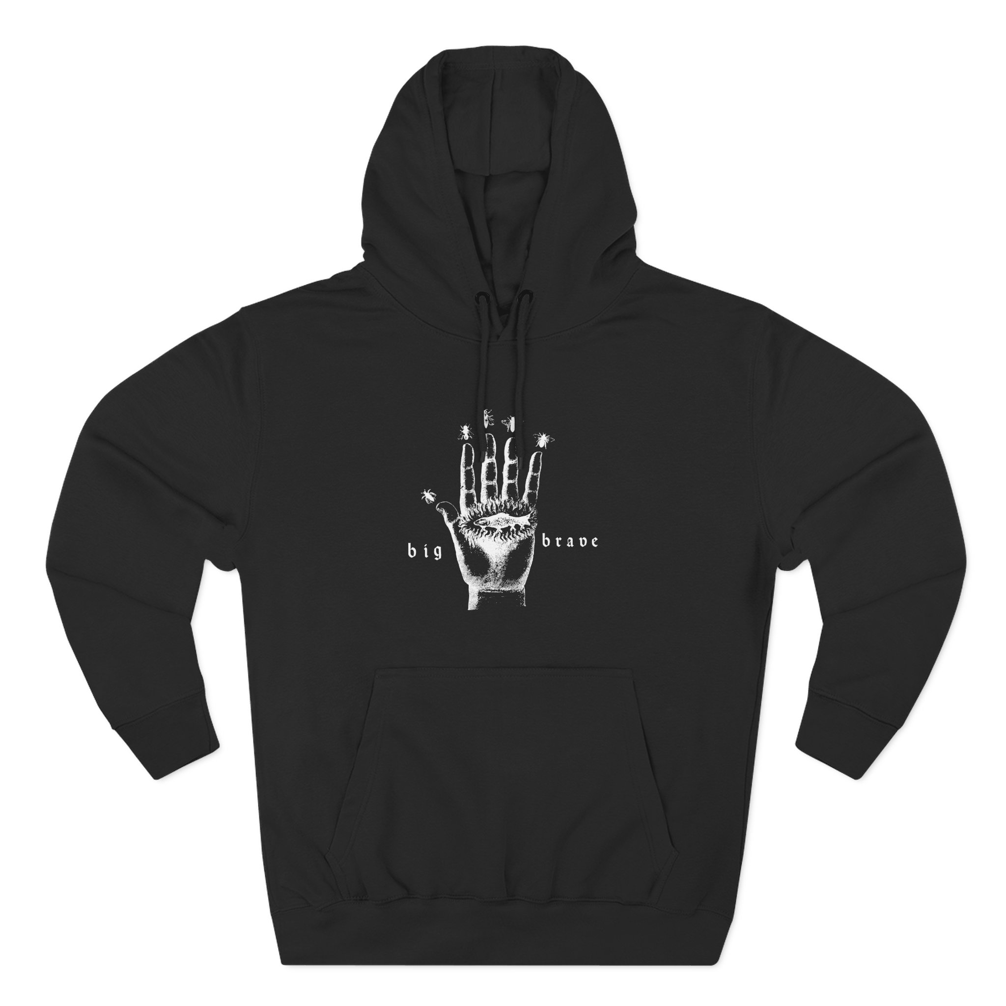 Big Brave Hand Three-Panel Fleece Hoodie