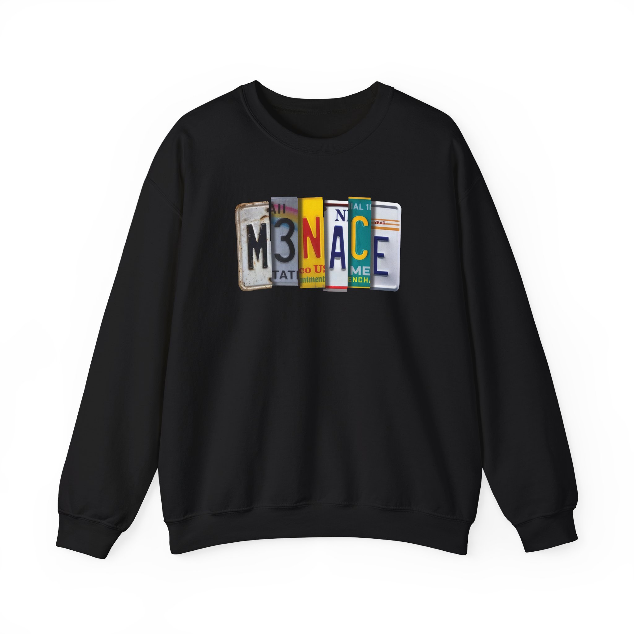 Kanel Joseph Menace License Plate Unisex Heavy Blendâ„¢ Crewneck Sweatshirt