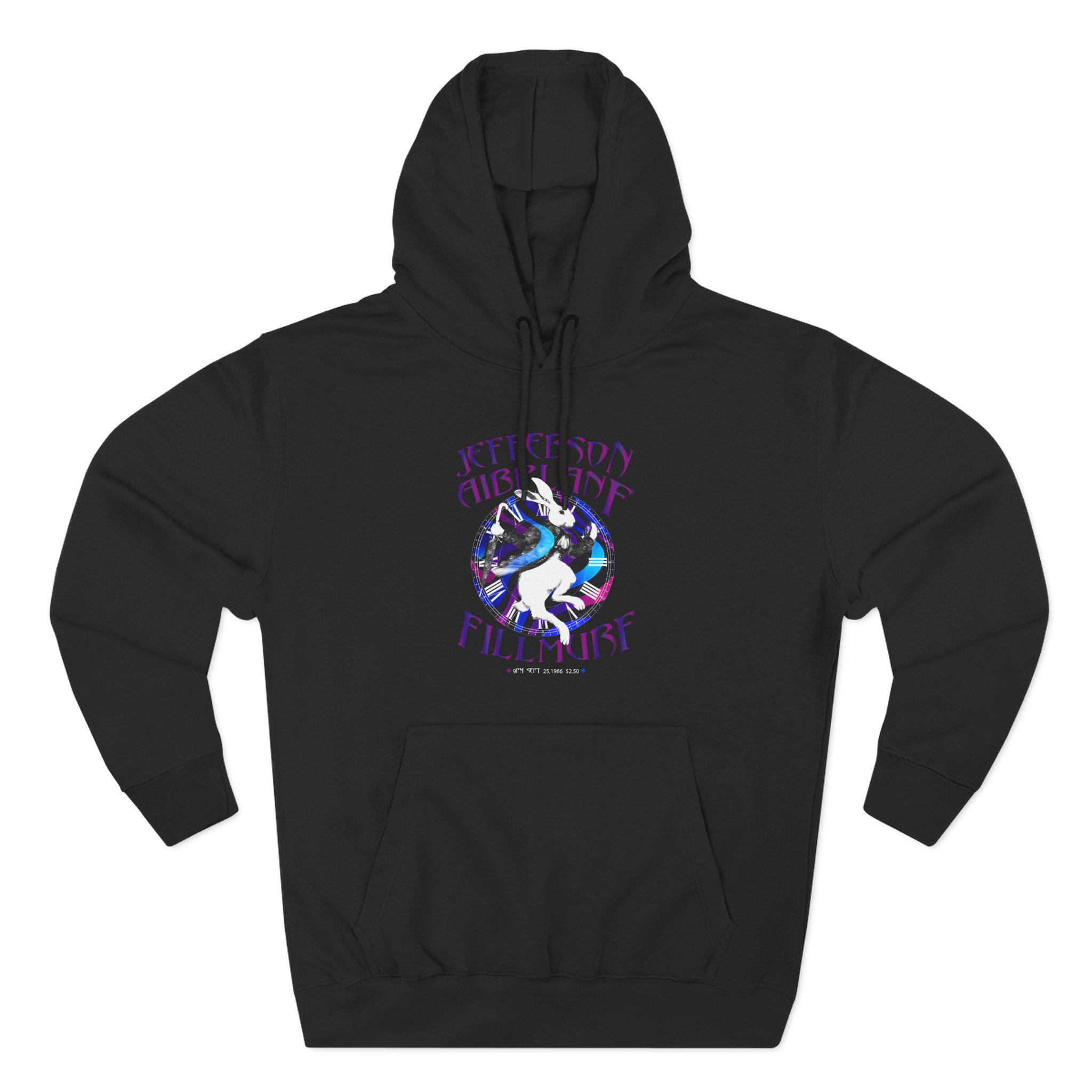Jefferson Airplane White Rabbit Fillmore Three-Panel Fleece Hoodie
