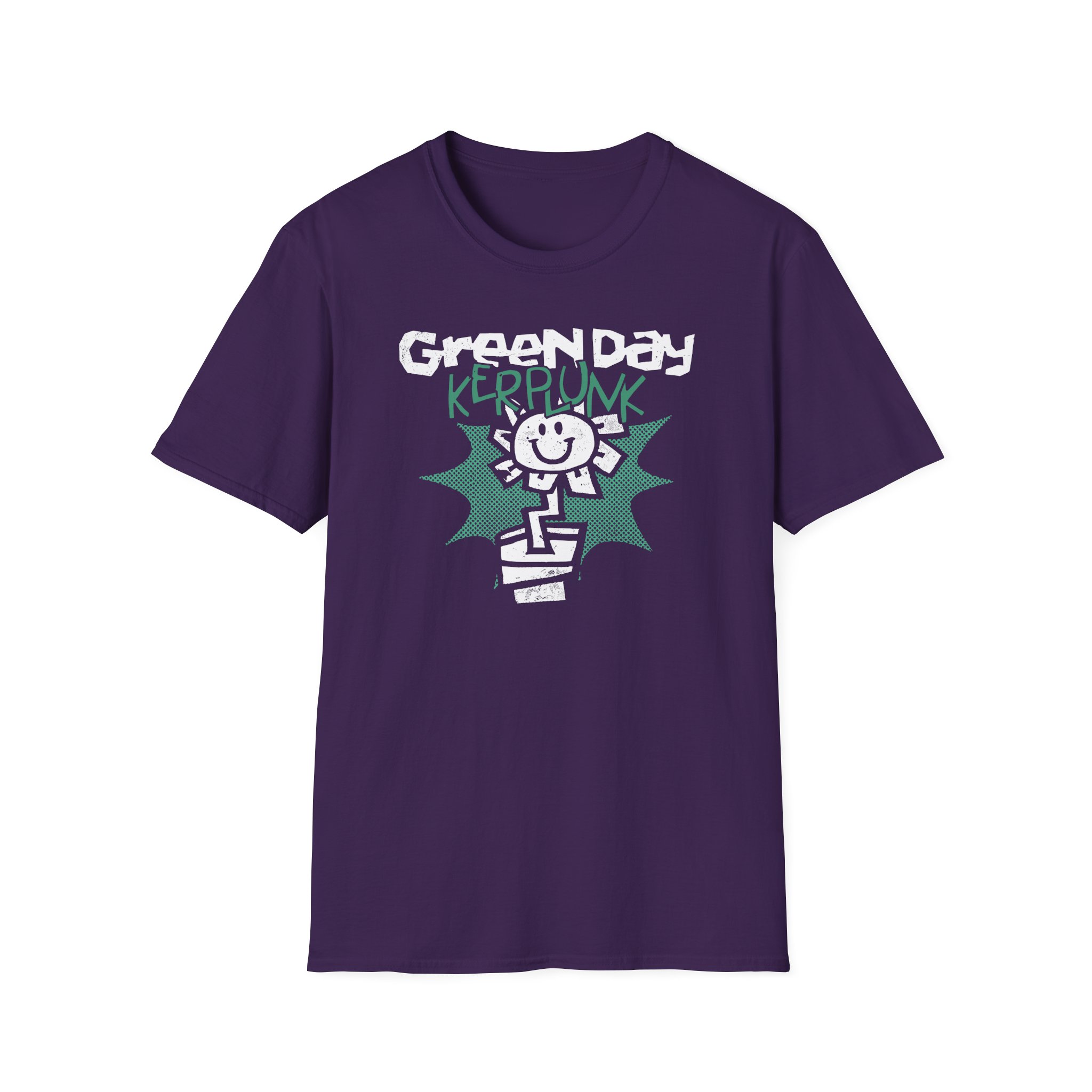 Green Day Kerplunk Vintage Flower Unisex Softstyle T-Shirt