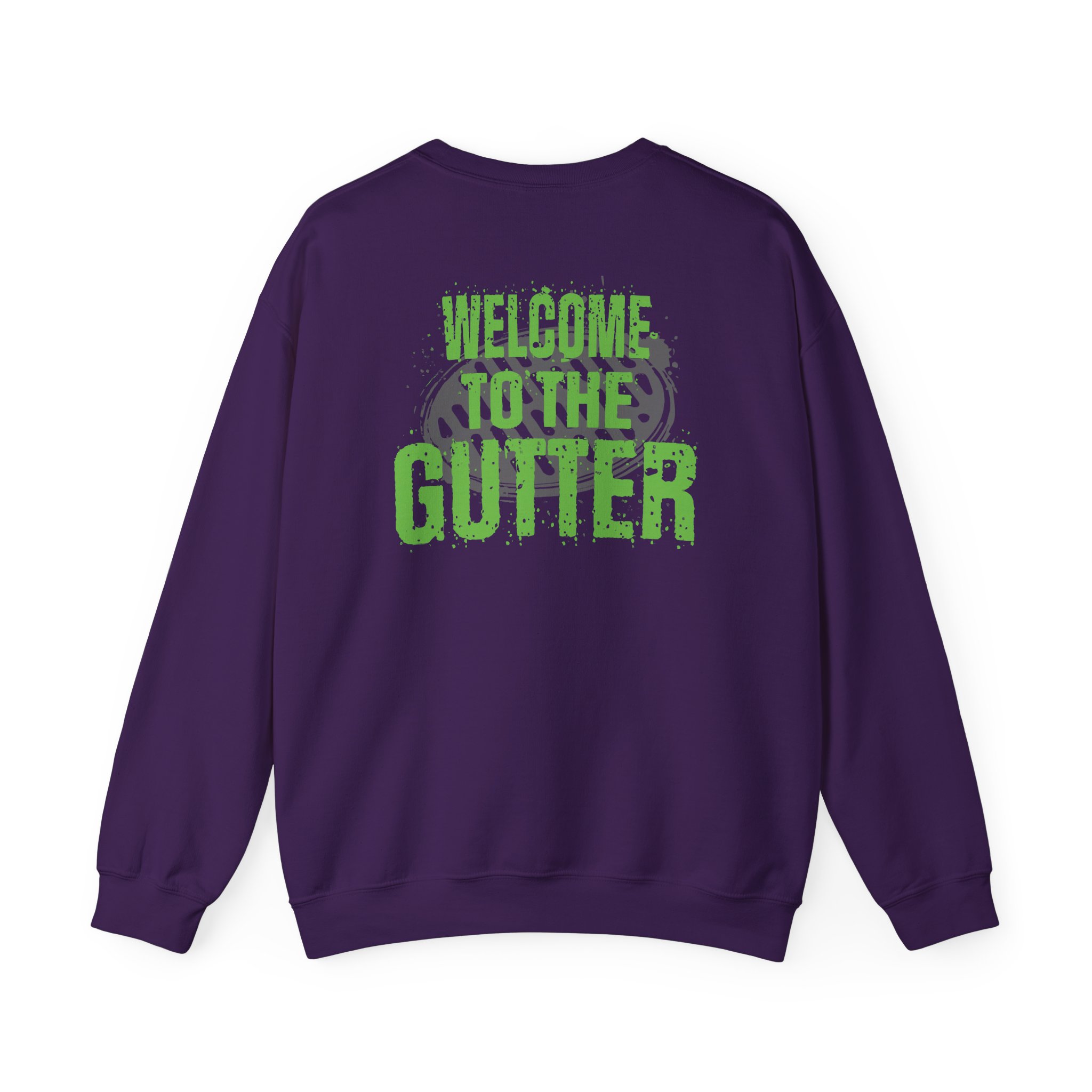 Overkill Welcome to the Gutter Raglan Unisex Heavy Blendâ„¢ Crewneck Sweatshirt