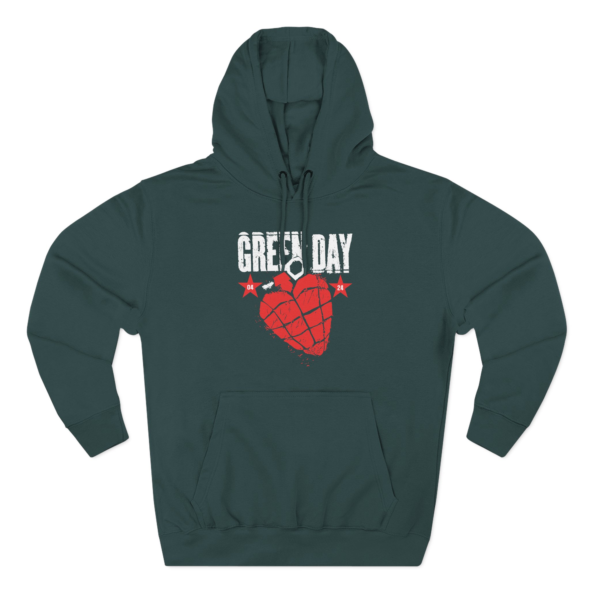 Green Day 20 Years of Idiot Three-Panel Fleece Hoodie