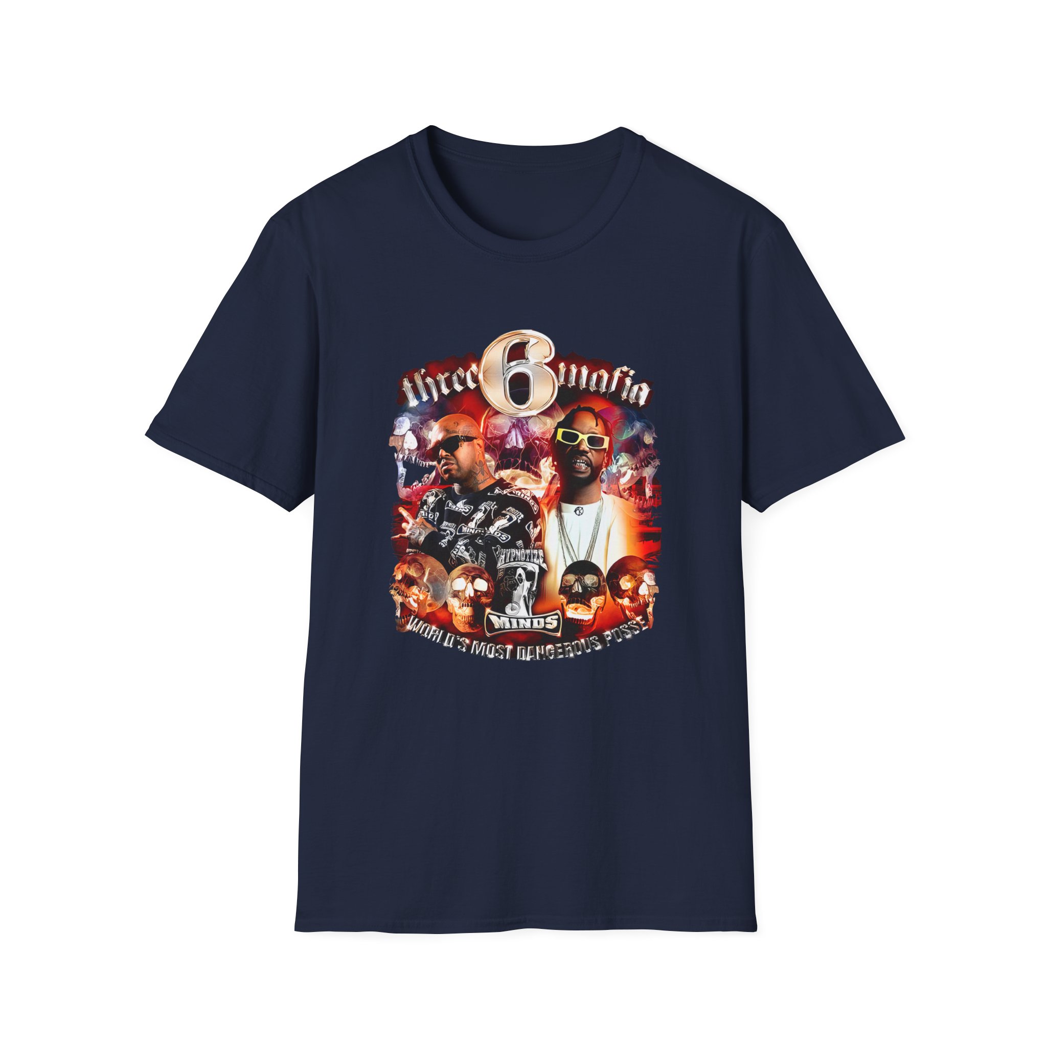 Three 6 Mafia Side 2 Side Unisex Softstyle T-Shirt