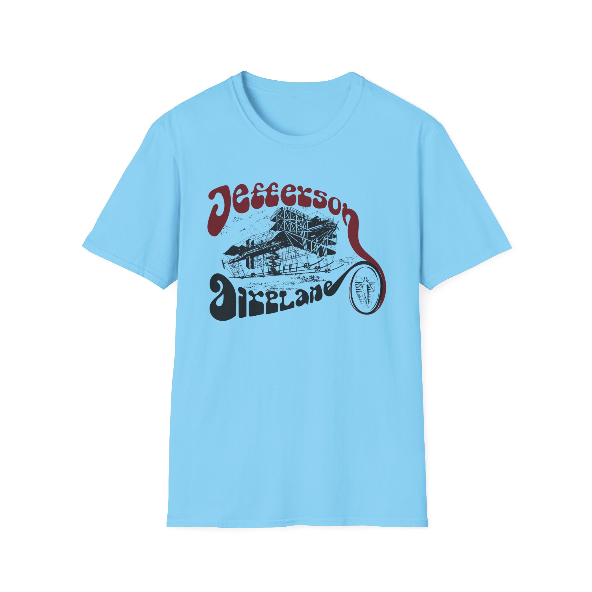 Jefferson Airplane Vintage Plane Unisex Softstyle T-Shirt