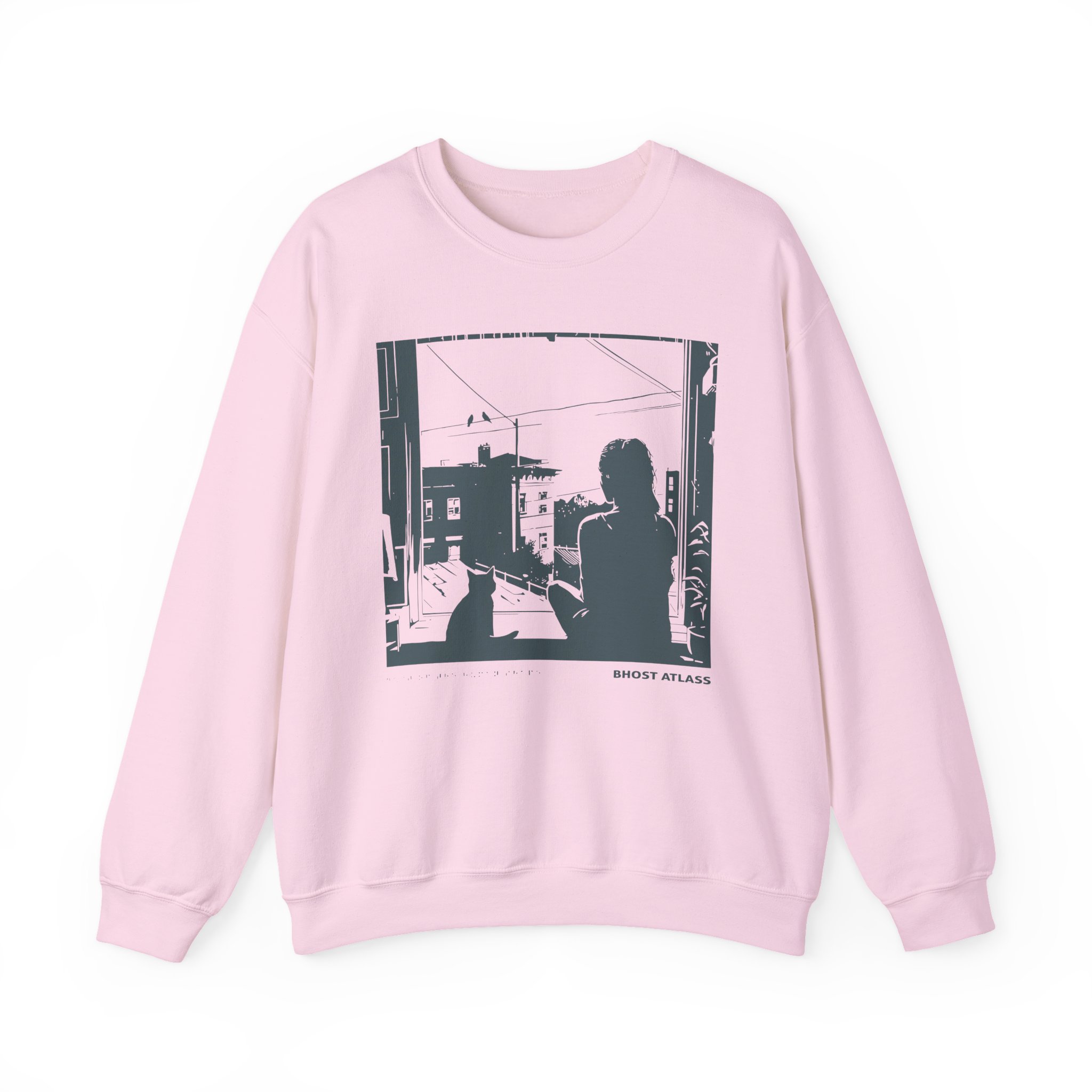 Ghost Atlas Dust of the Human Shape Unisex Heavy Blendâ„¢ Crewneck Sweatshirt