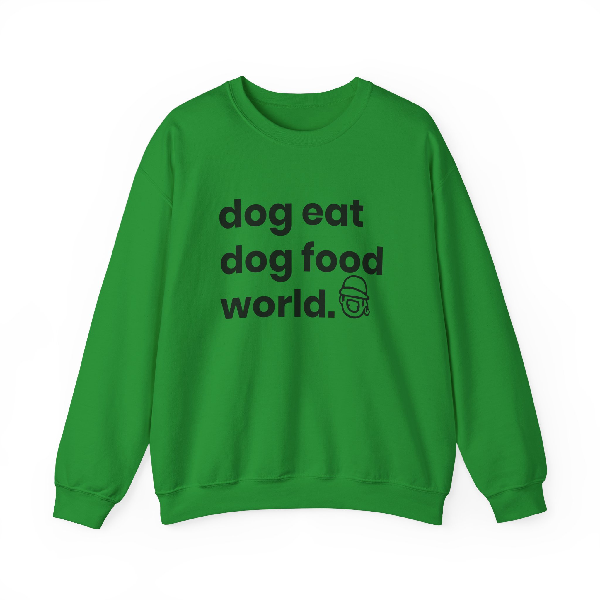 Niko B Dog Eat Dog Food World Unisex Heavy Blend Crewneck Sweatshirt