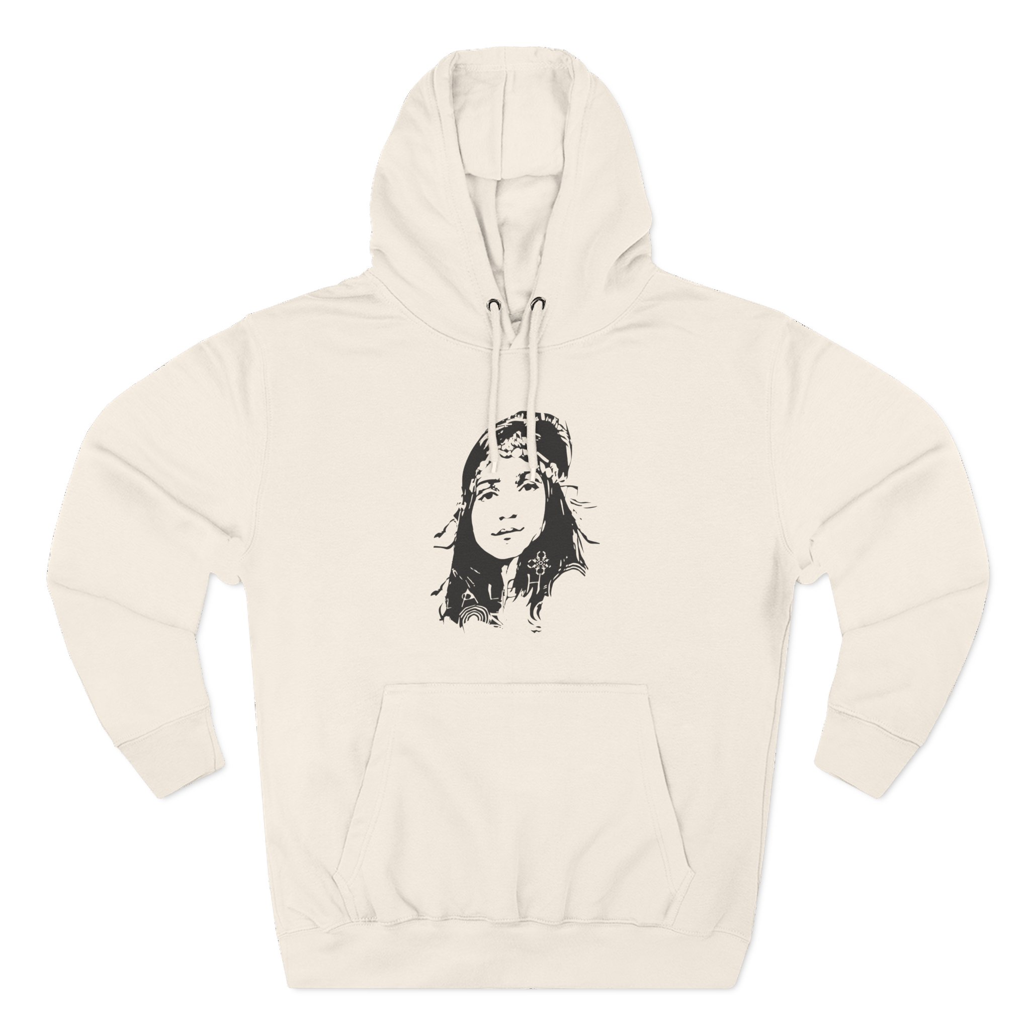 Laleh Three-Panel Fleece Hoodie