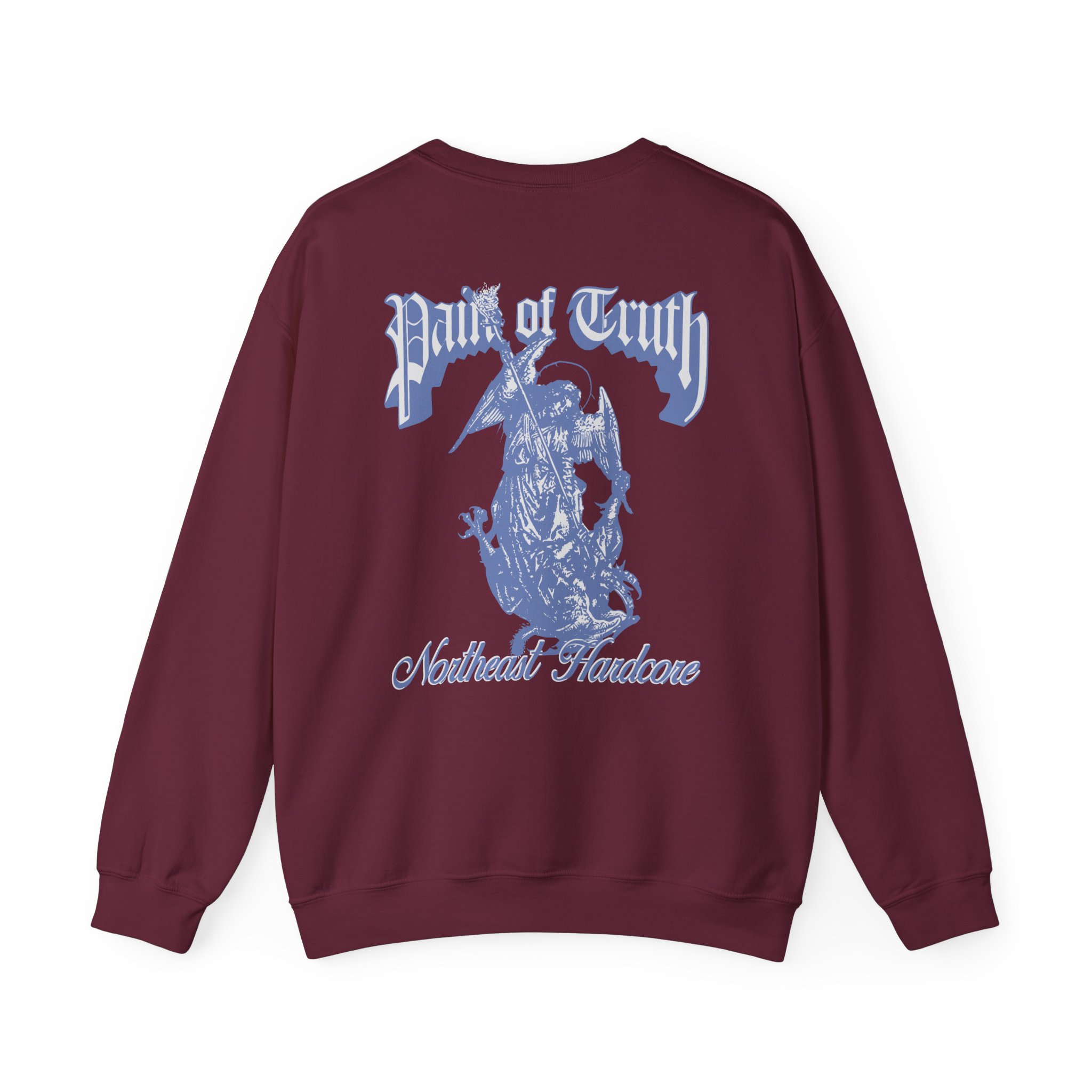 Pain of Truth Not Through Blood Unisex Heavy Blendâ„¢ Crewneck Sweatshirt