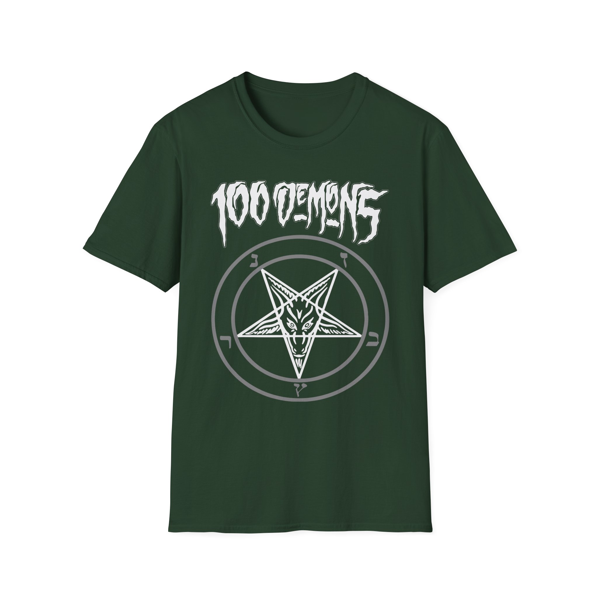 100 Demons Pentagram Unisex Softstyle T-Shirt
