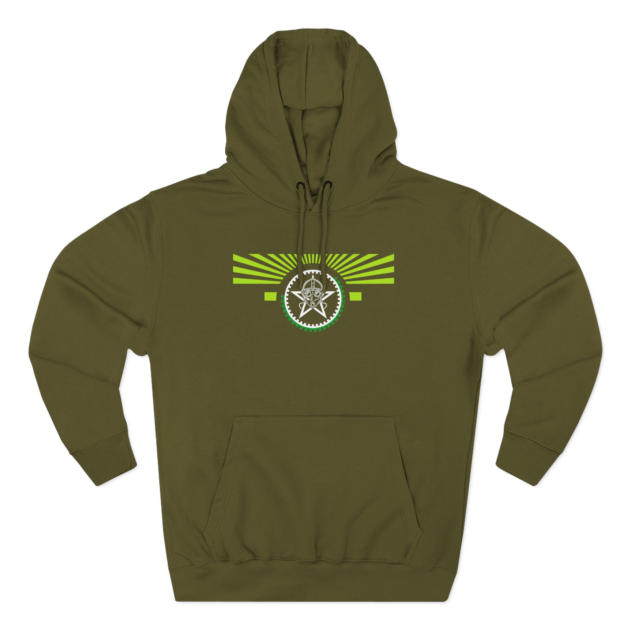 The Sisters of Mercy Green Rays Three-Panel Fleece Hoodie