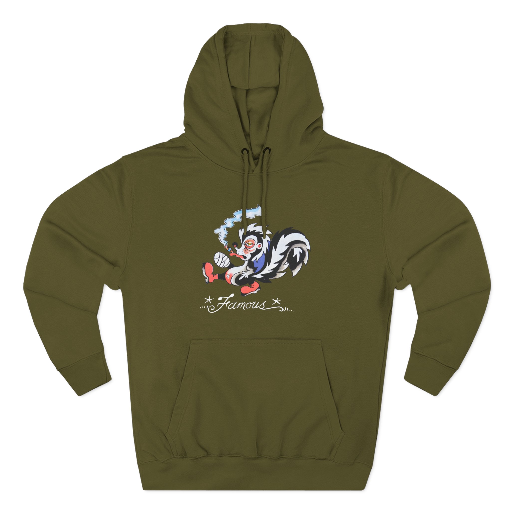 Kim Petras Famous Skunk Boxy Three-Panel Fleece Hoodie