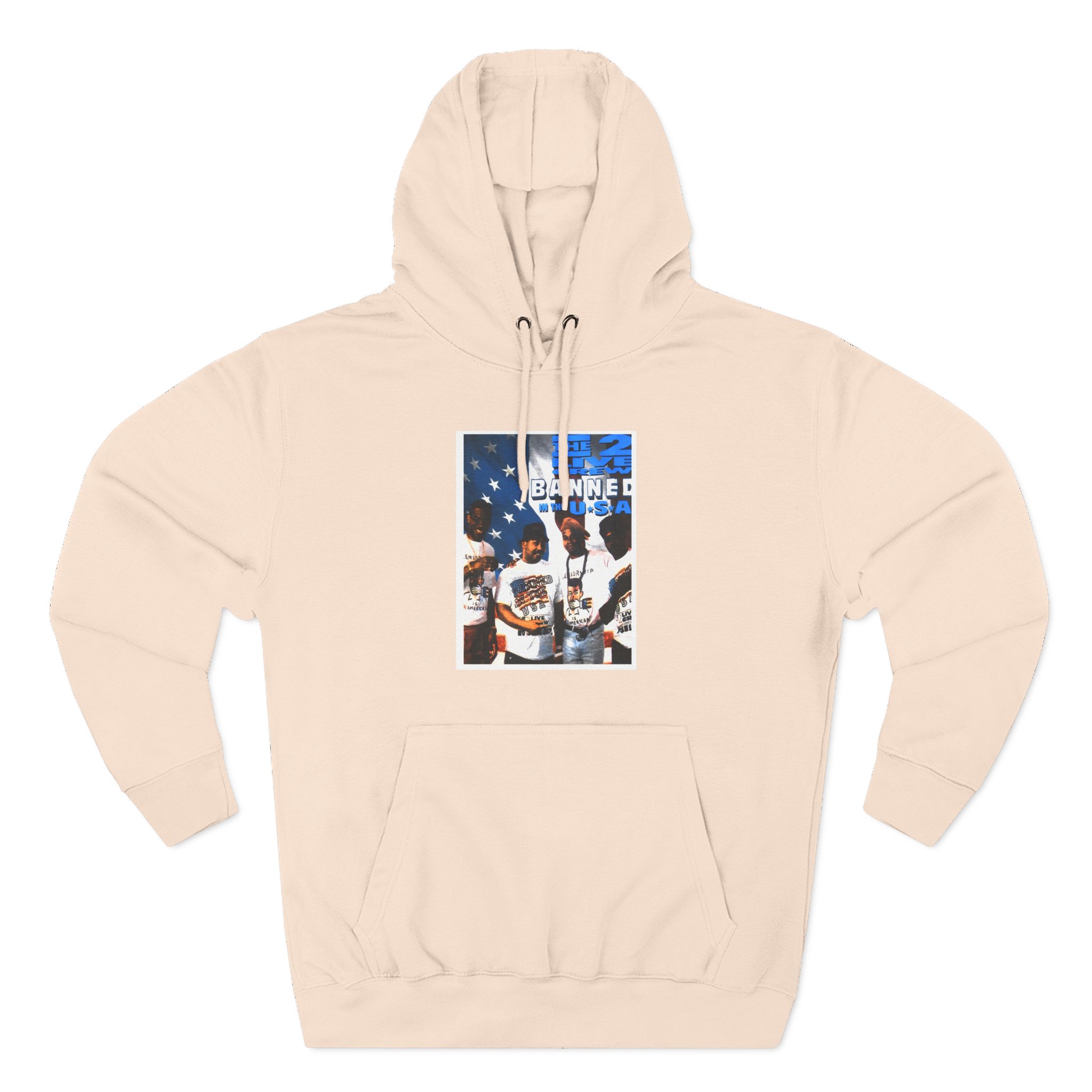 2 Live Crew Banned in the U.s.a. Three-Panel Fleece Hoodie