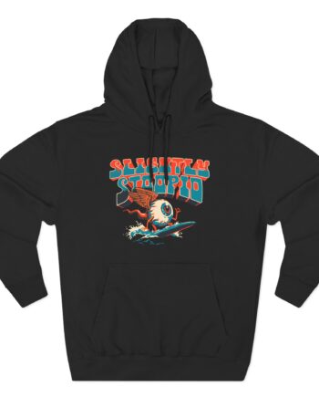 Slightly Stoopid Surfing Eyeball Three-Panel Fleece Hoodie