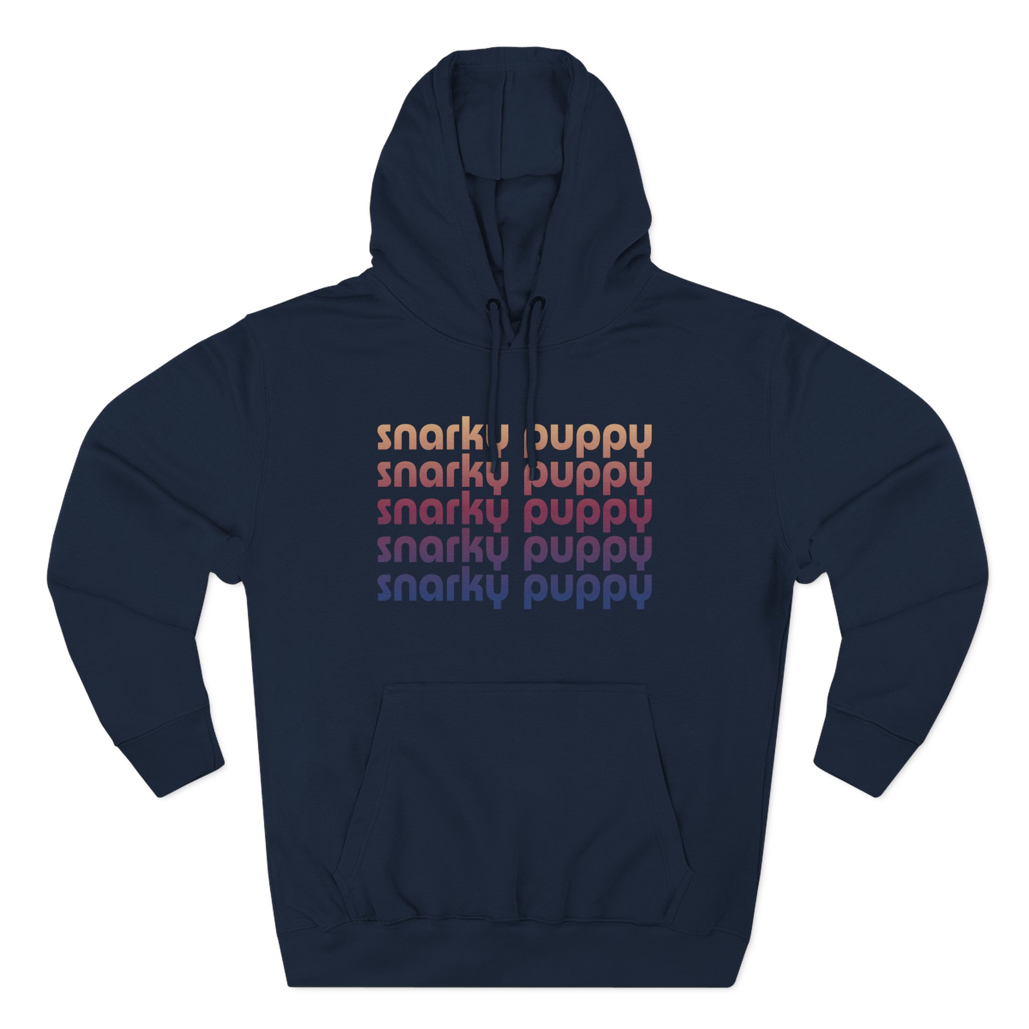 Snarky Puppy Repeating Logo Three-panel Fleece Hoodie