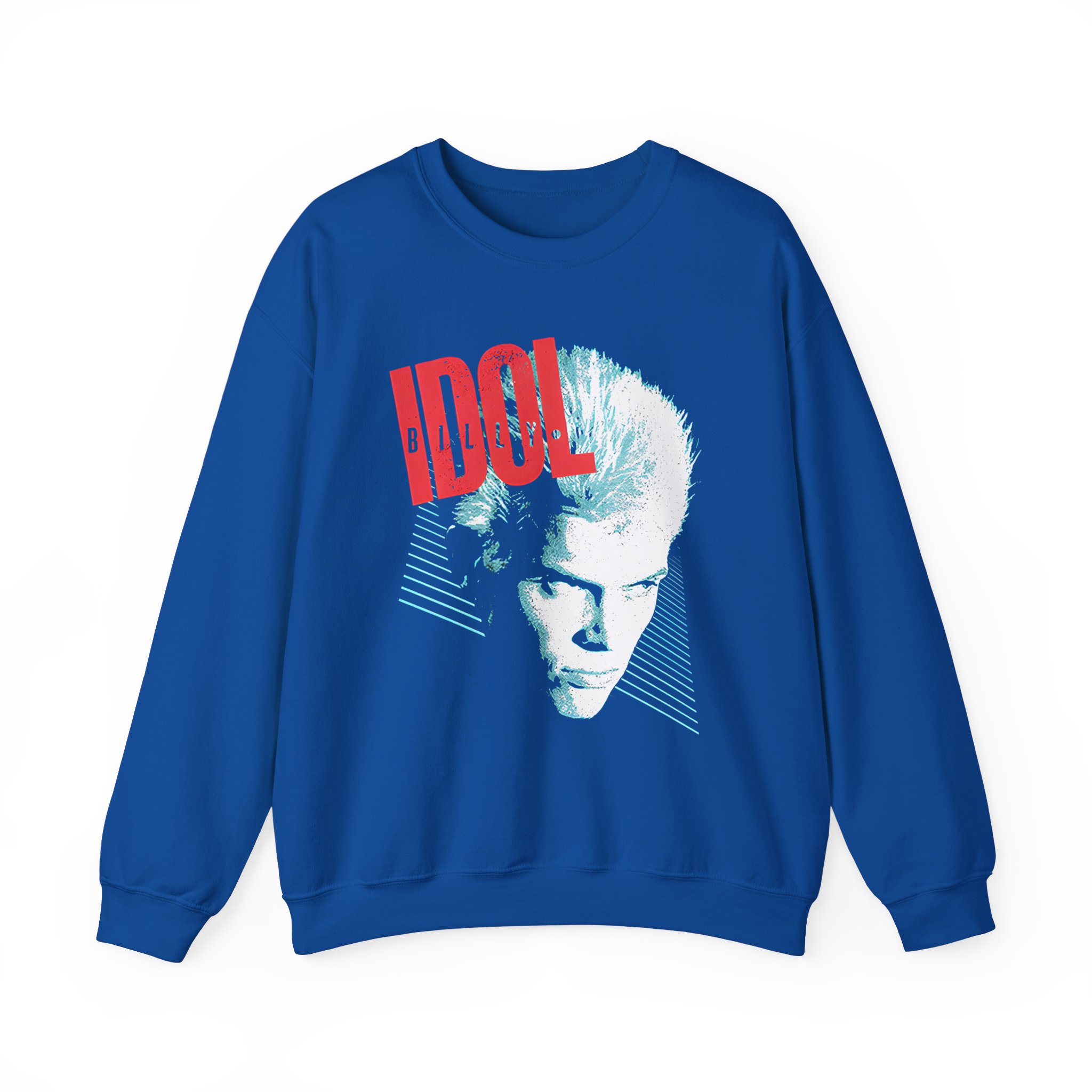 Billy Idol Face Stripes Unisex Heavy Blendâ„¢ Crewneck Sweatshirt