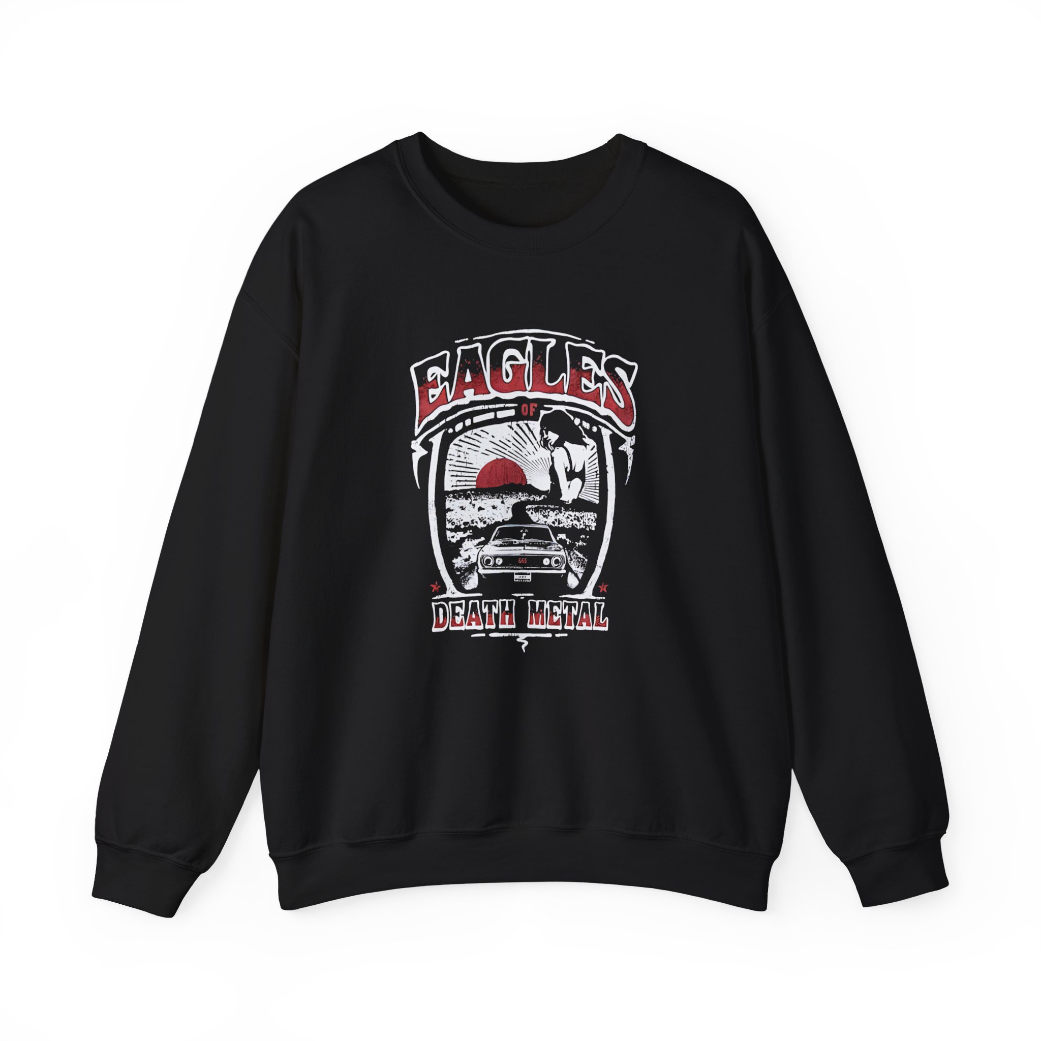 Eagles of Death Metal Muscle Car Unisex Heavy Blendâ„¢ Crewneck Sweatshirt
