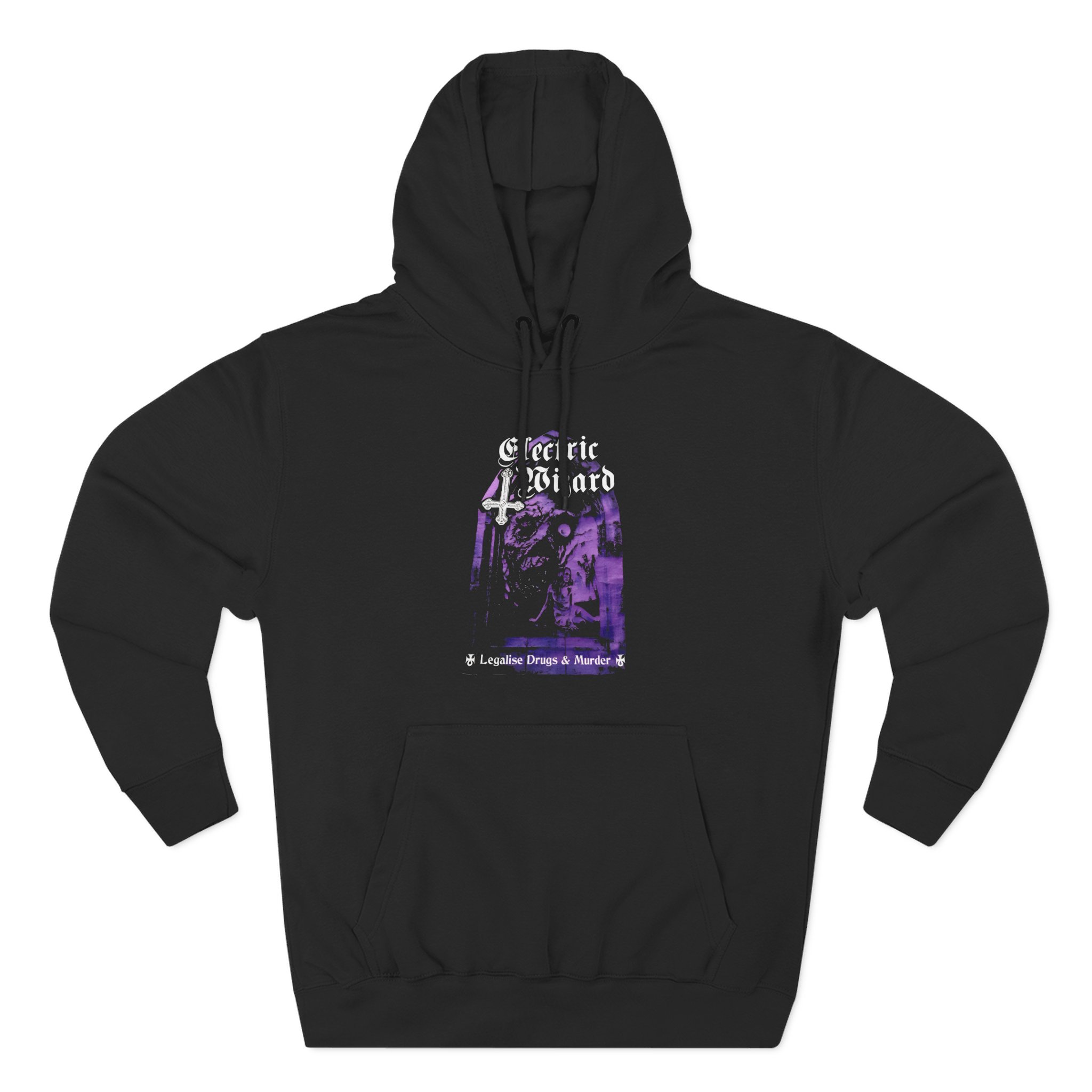 Electric Wizard Legalize Drugs and Murder Three-Panel Fleece Hoodie