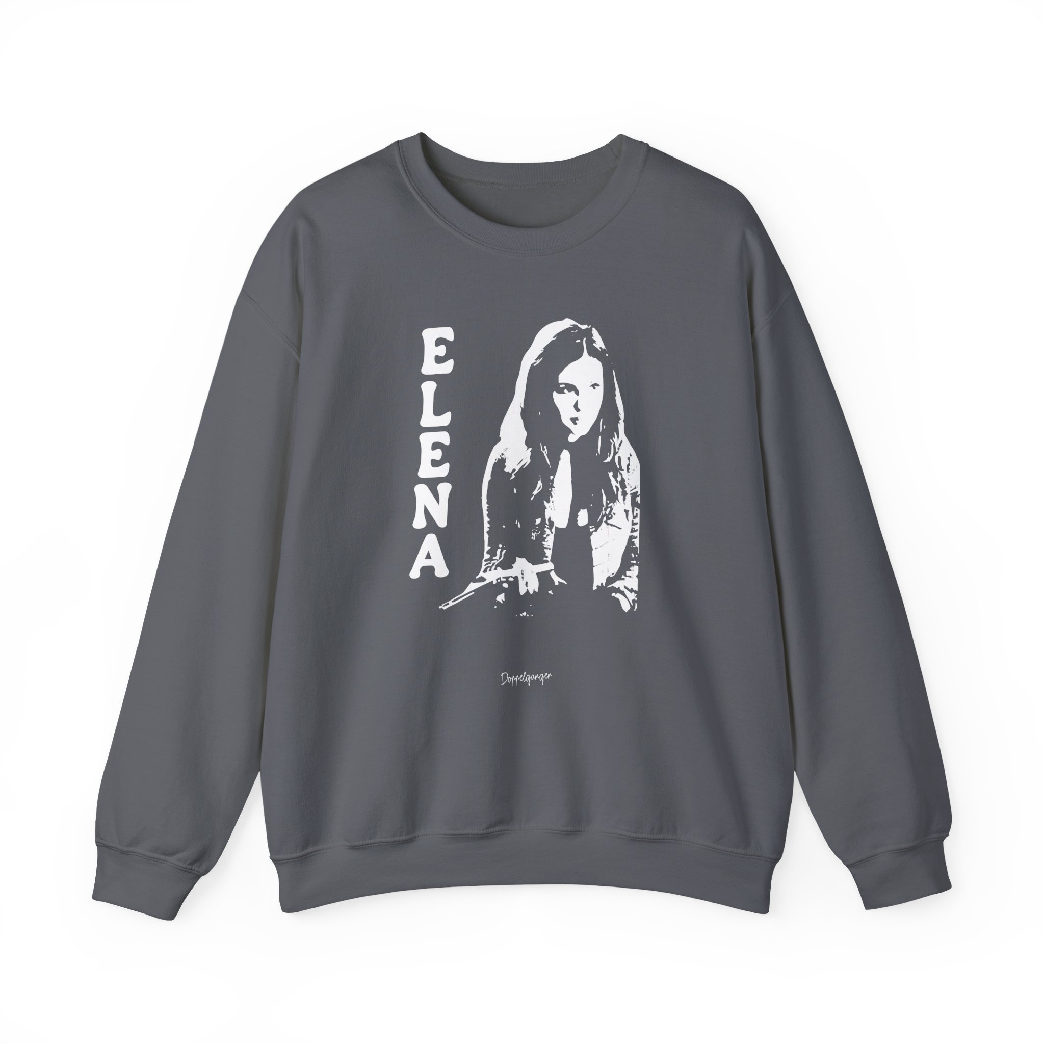 Nina Dobrev Reversible Doppelganger Unisex Heavy Blendâ„¢ Crewneck Sweatshirt