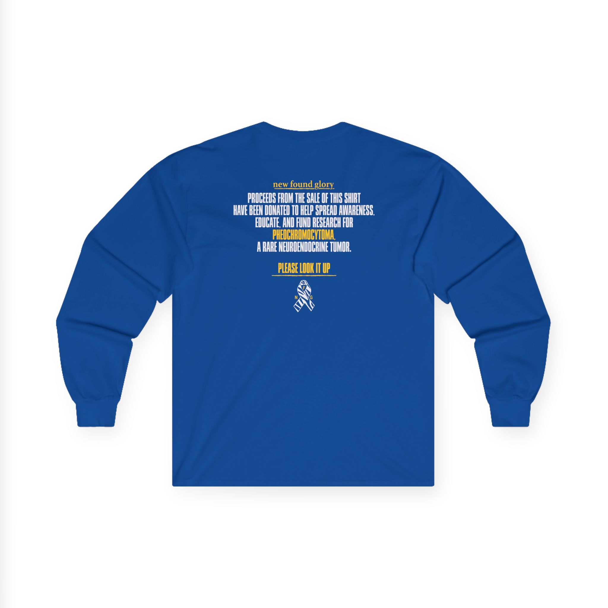 New Found Glory Pheochromocytoma Charity Unisex Ultra Cotton Long Sleeve Tee