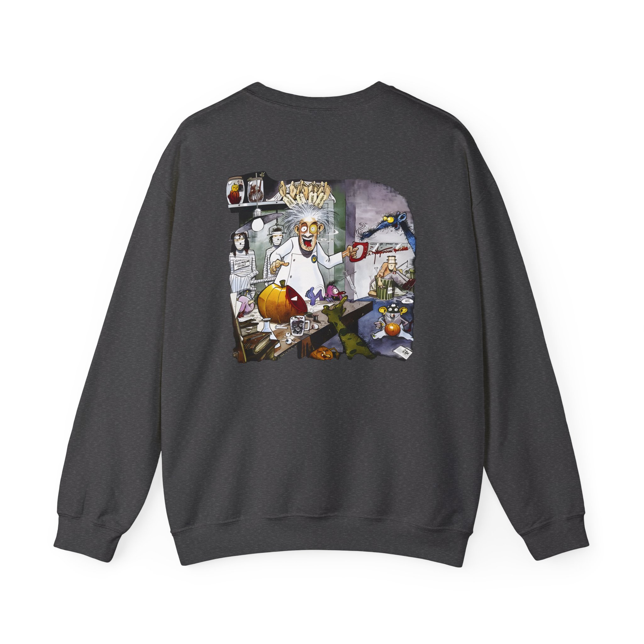 Helloween Dr. Stein Zipper Unisex Heavy Blendâ„¢ Crewneck Sweatshirt