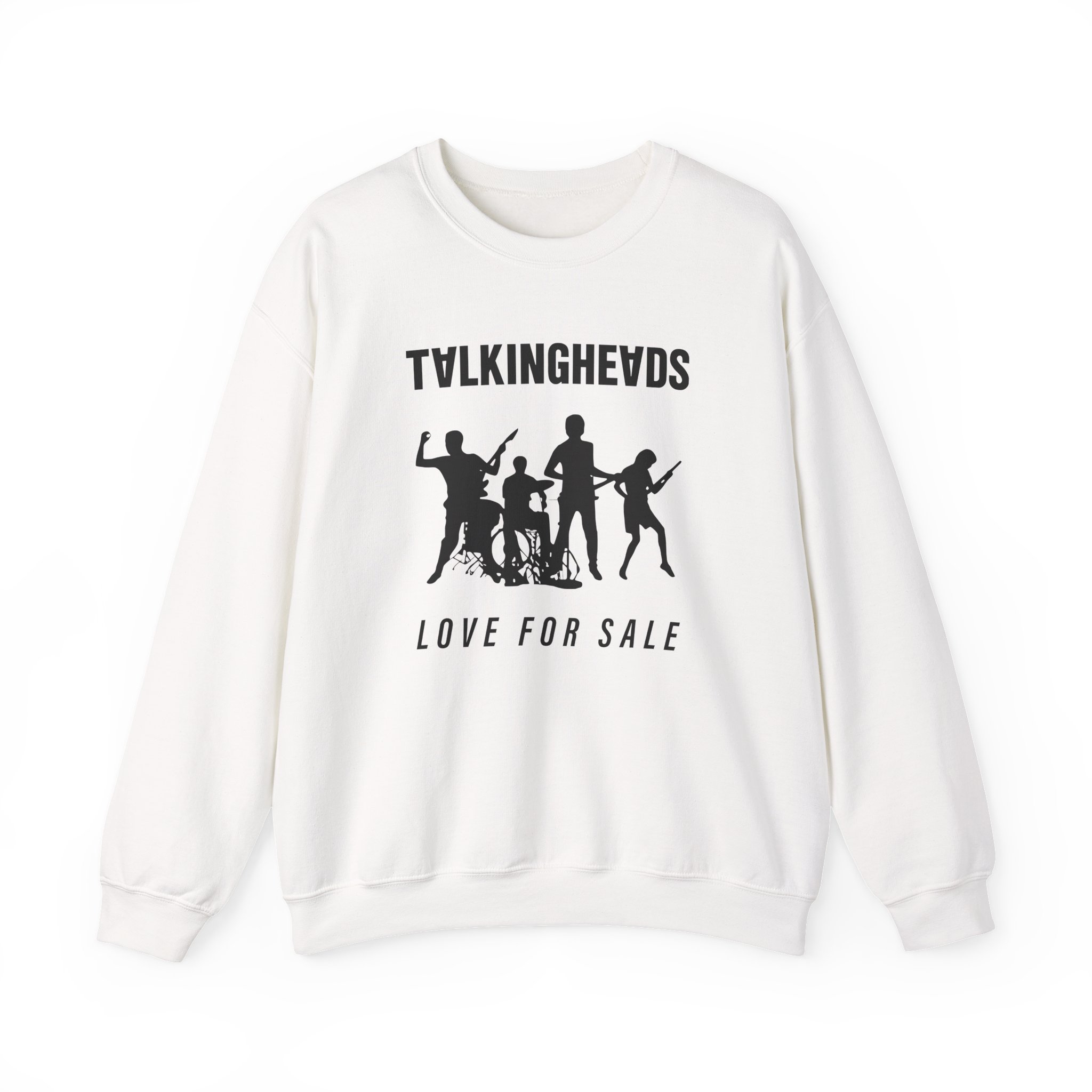 Talking Heads Remain in Light Faces Unisex Heavy Blendâ„¢ Crewneck Sweatshirt