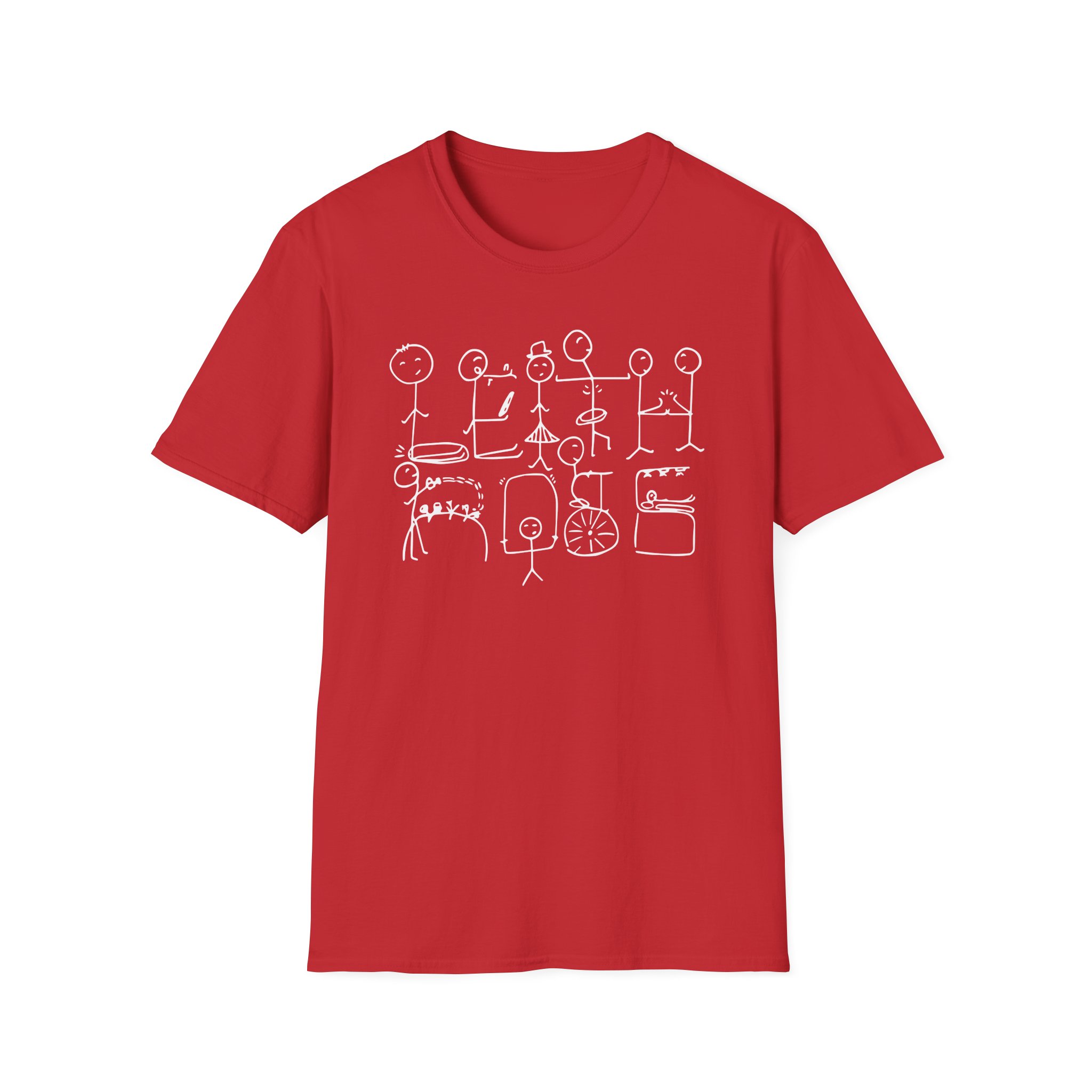 Leith Ross Stick Figures Unisex Softstyle T-Shirt