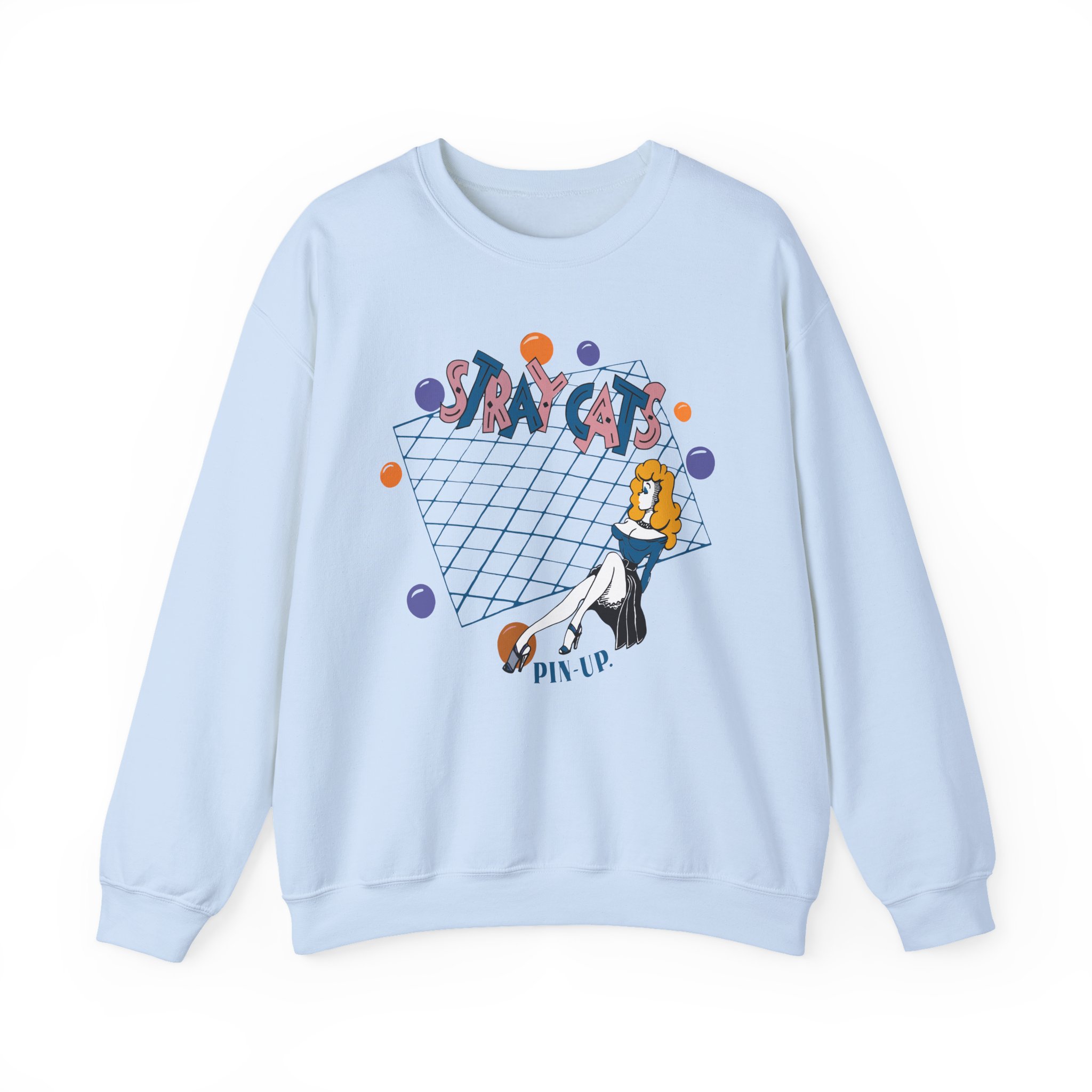 Stray Cats Pin Up Unisex Heavy Blendâ„¢ Crewneck Sweatshirt